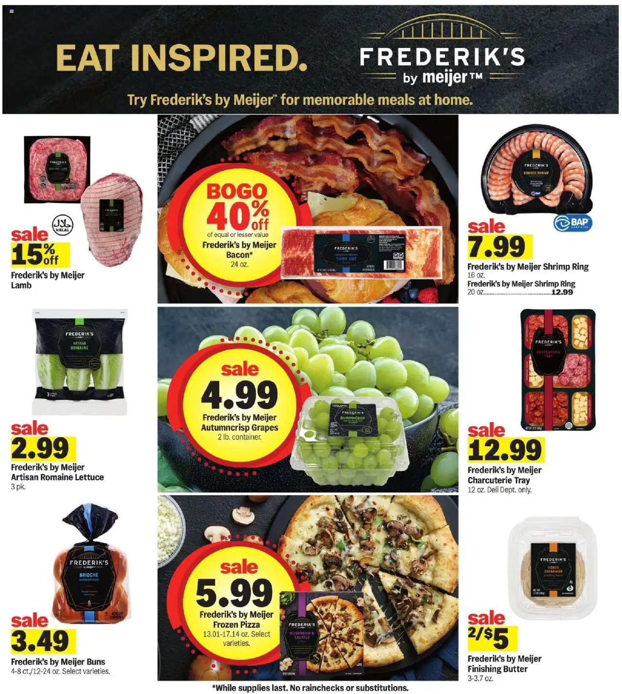Meijer Weekly Ad - MI - valid from 01.10.2025 | Page: 15 | Products: Lettuce, Butter, Pizza, Grapes