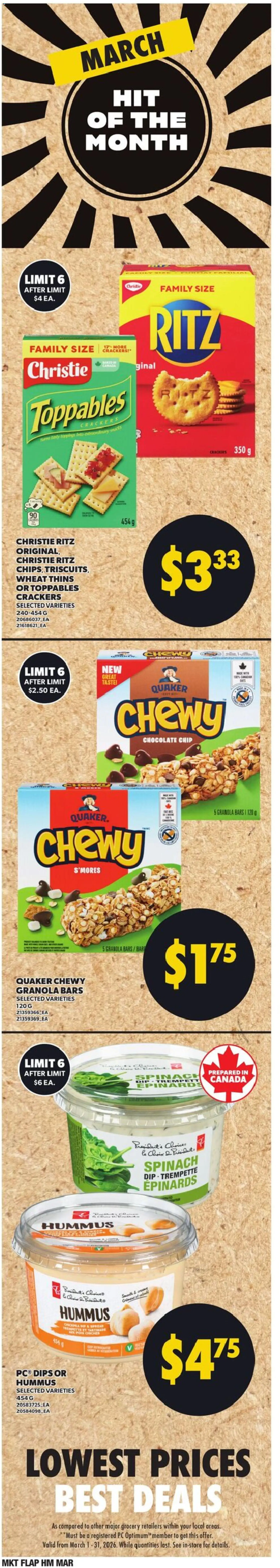 Loblaws flyer valid from 12.03.2026 | Page: 7 | Products: PC, Chocolate