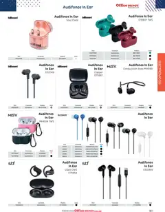 Vista previa de Office Depot catálogo 2026, nuevo folleto de la tienda, válido en México a partir del 12.01.2026 | Página: 163 | Productos: Audífonos
