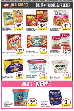 Preview of IGA Local Grocer NSW - valid from 29.10.2025 | Page: 6 | Products: Chicken, Chips, Ice cream, Freezer