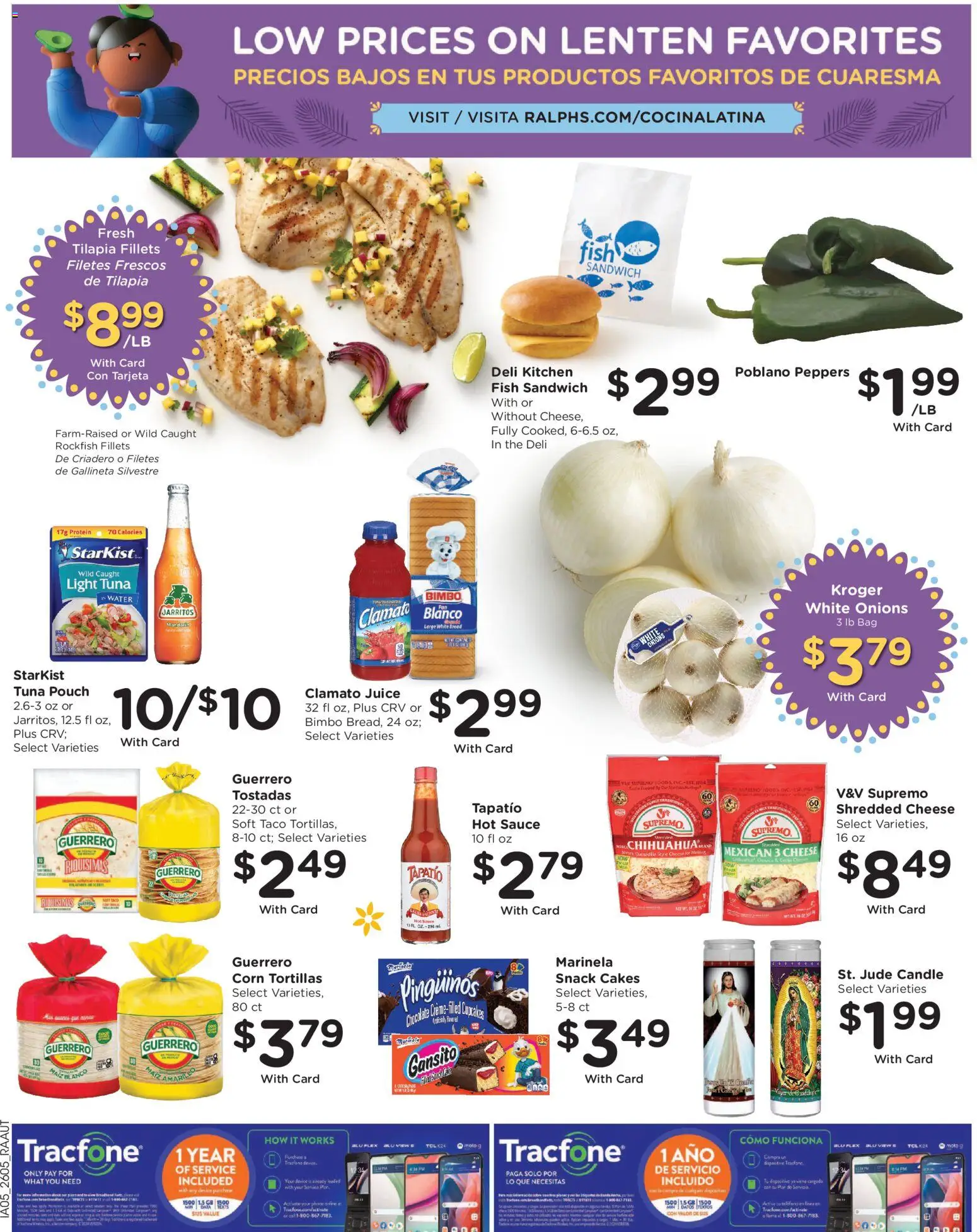 Ralphs Weekly Ad - valid from 04.03.2026 | Page: 13 | Products: Juice, Fish, Water, Sauce