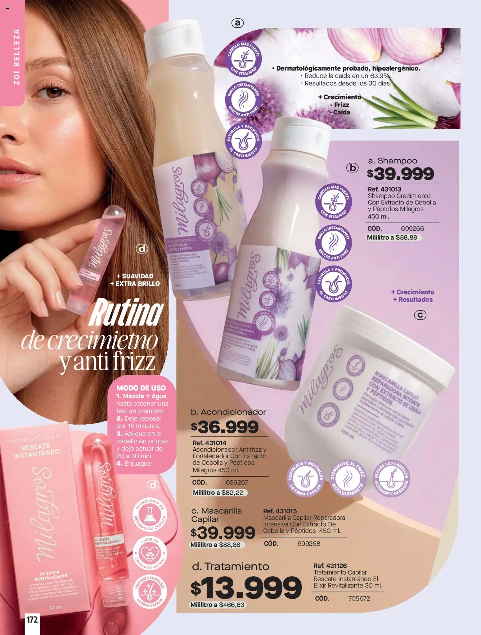 Carmel revista - valida desde el 01.06.2026 | Página: 172 | Productos: Shampoo, Brillo, Cebolla, Mascarilla