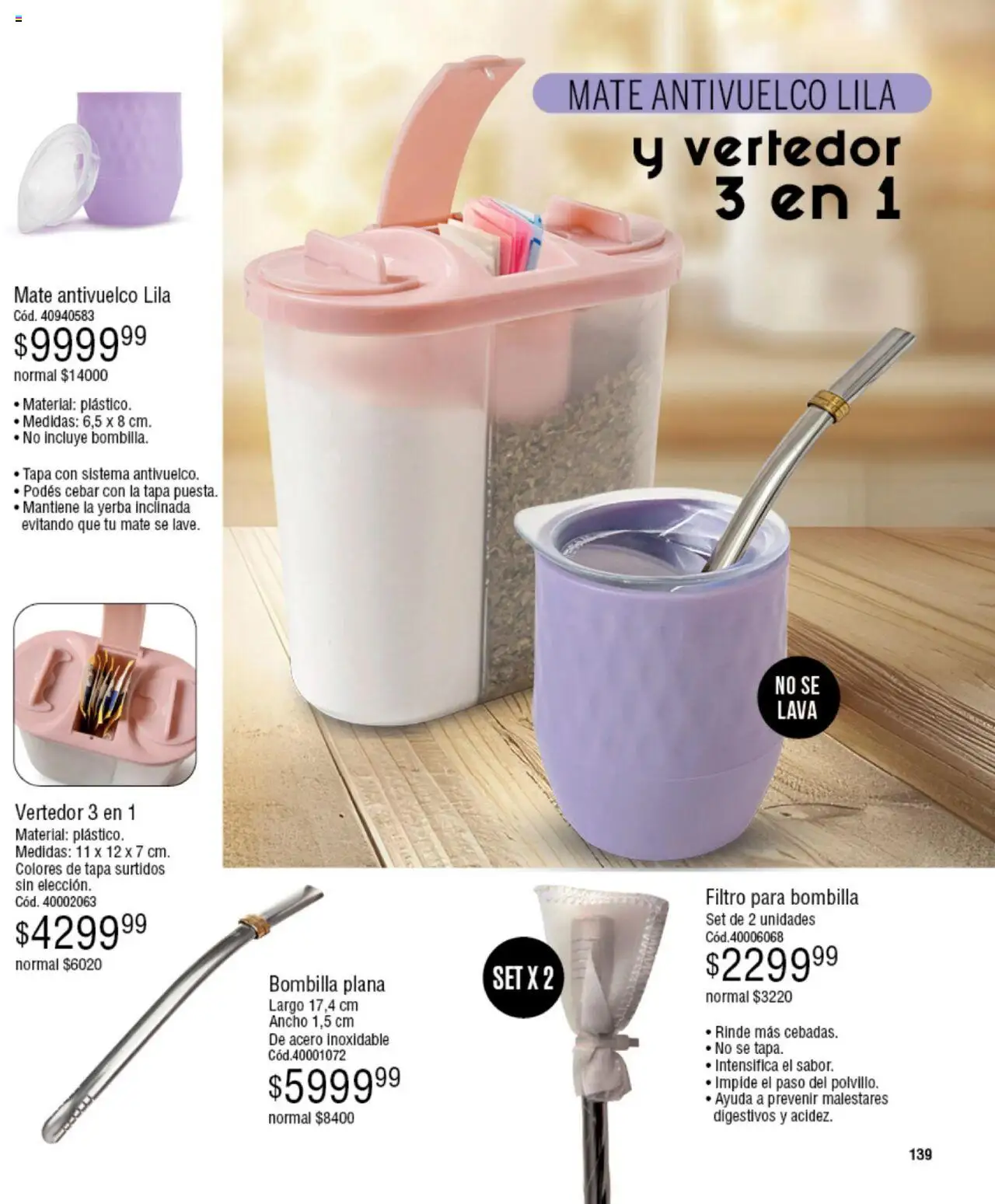 Millanel catálogo │ válido desde el 18.08.2025 | Página: 139 | Productos: Mate, Yerba, Bombilla