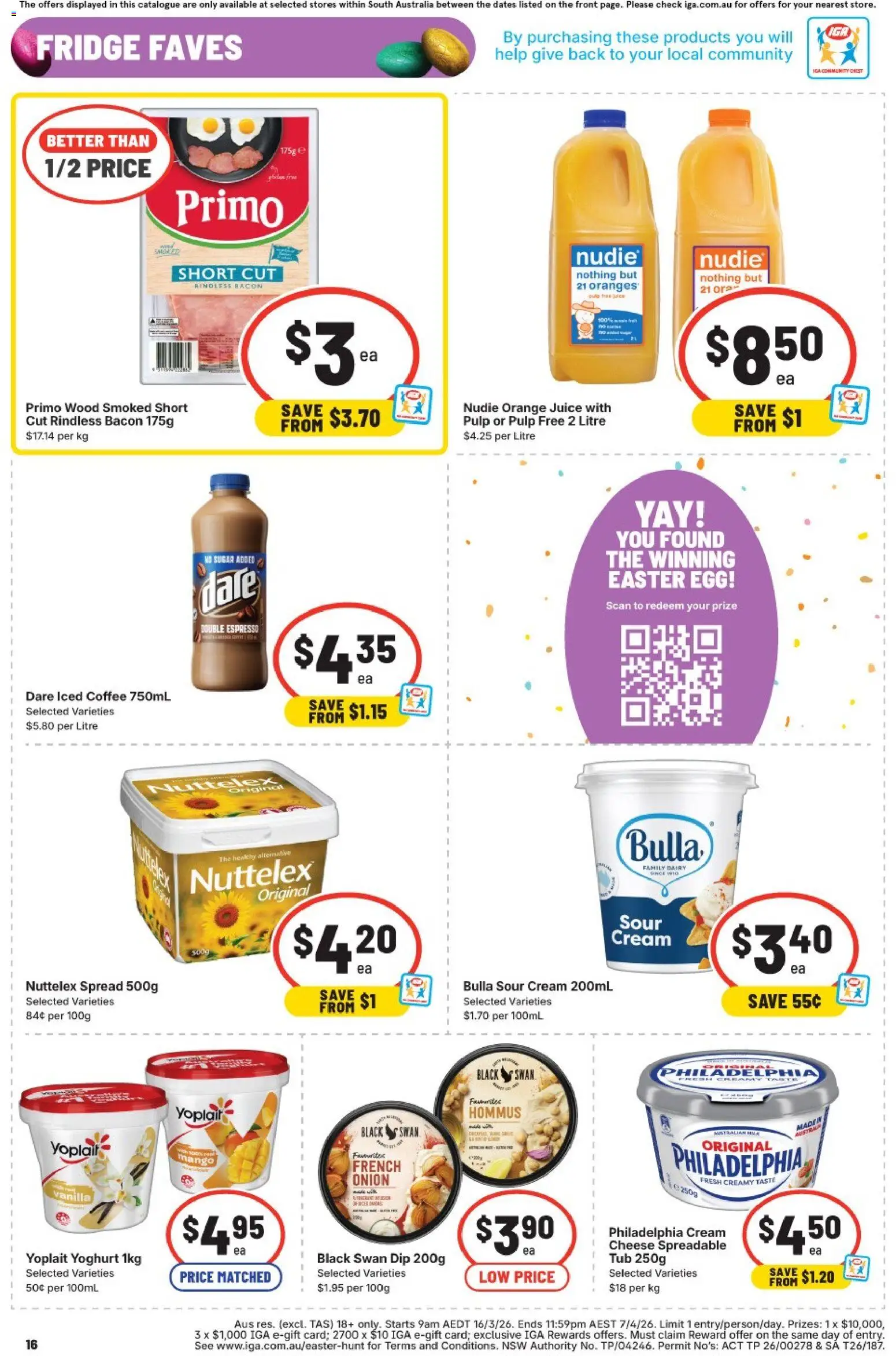 IGA catalogue - valid from 25.03.2026 | Page: 12 | Products: Bacon, Cheese, Wood, Mango