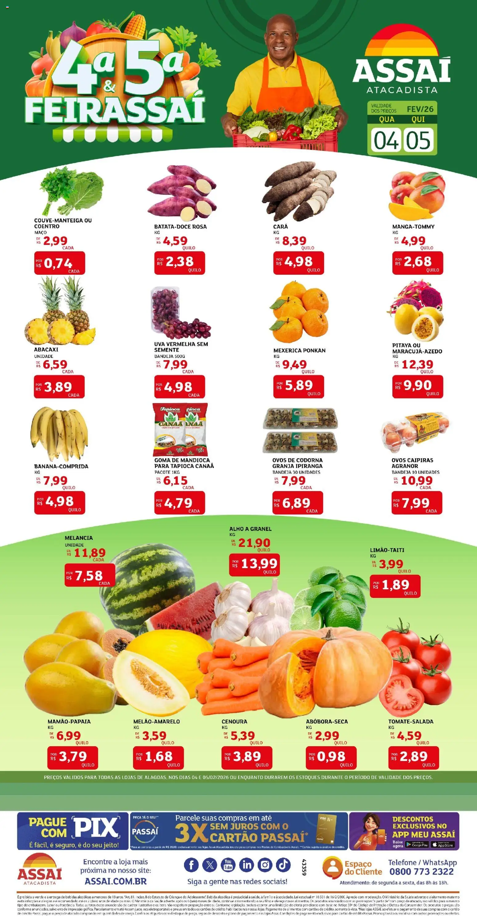 Assaí Atacadista Folheto - válido de 04.02.2026 | Página: 1