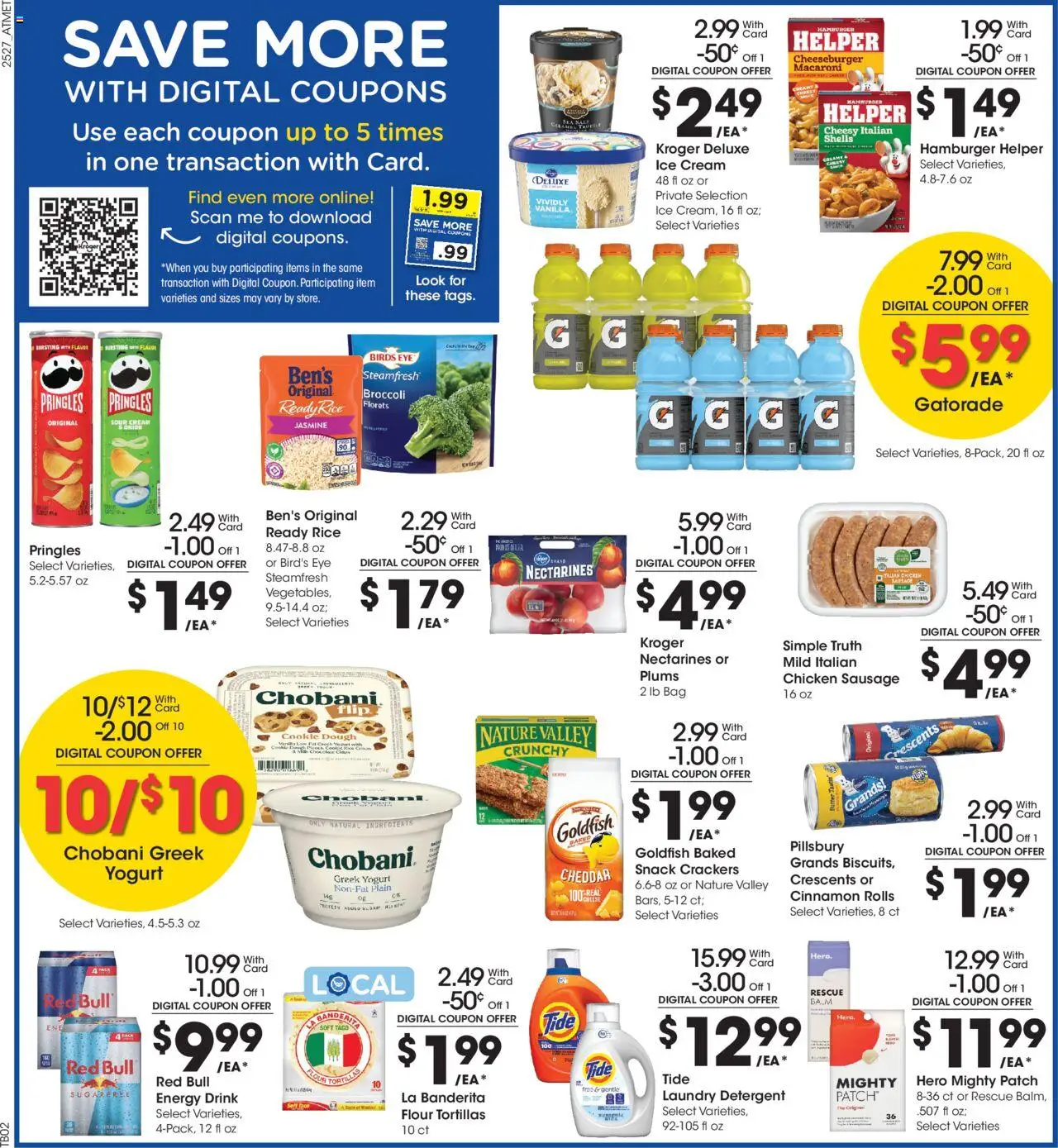 Kroger Weekly Ad - valid from 06.08.2025 | Page: 3 | Products: Detergent, Ice cream, Salt, Sausage