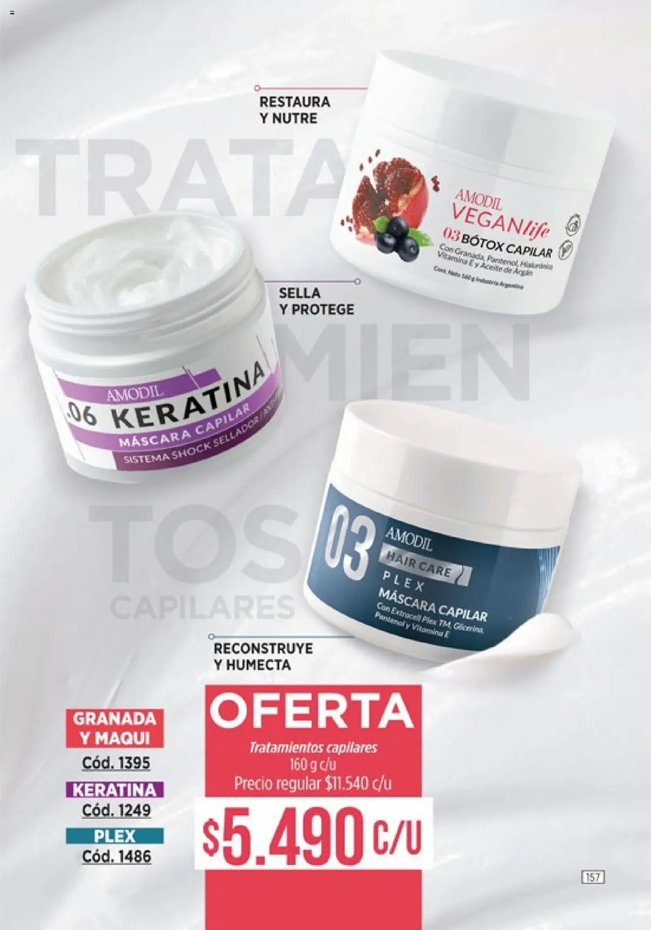 Catálogo Amodil Campaña 11 │ válido desde el 13.06.2025 | Página: 157 | Productos: Aceite, Máscara