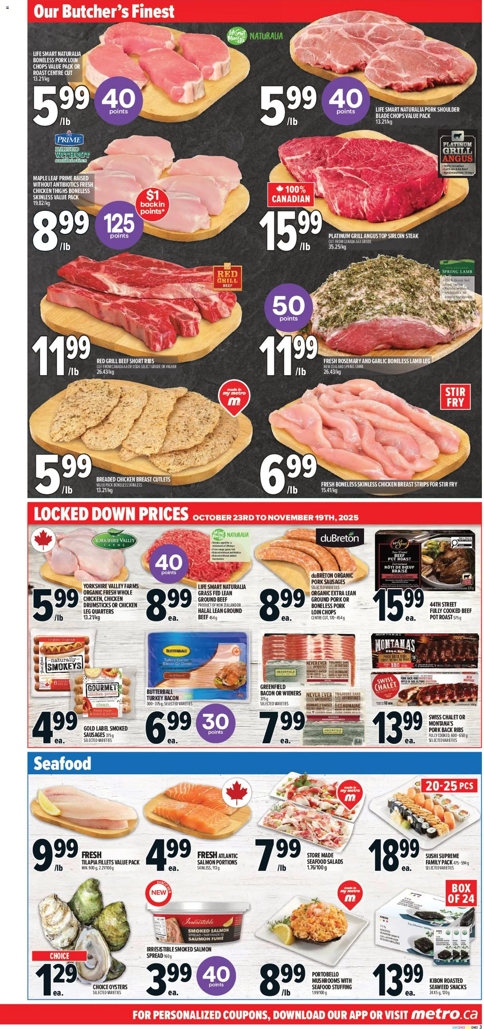 Metro flyer valid from 23.10.2025 | Page: 8 | Products: Turkey, Grill, Chicken, Pork