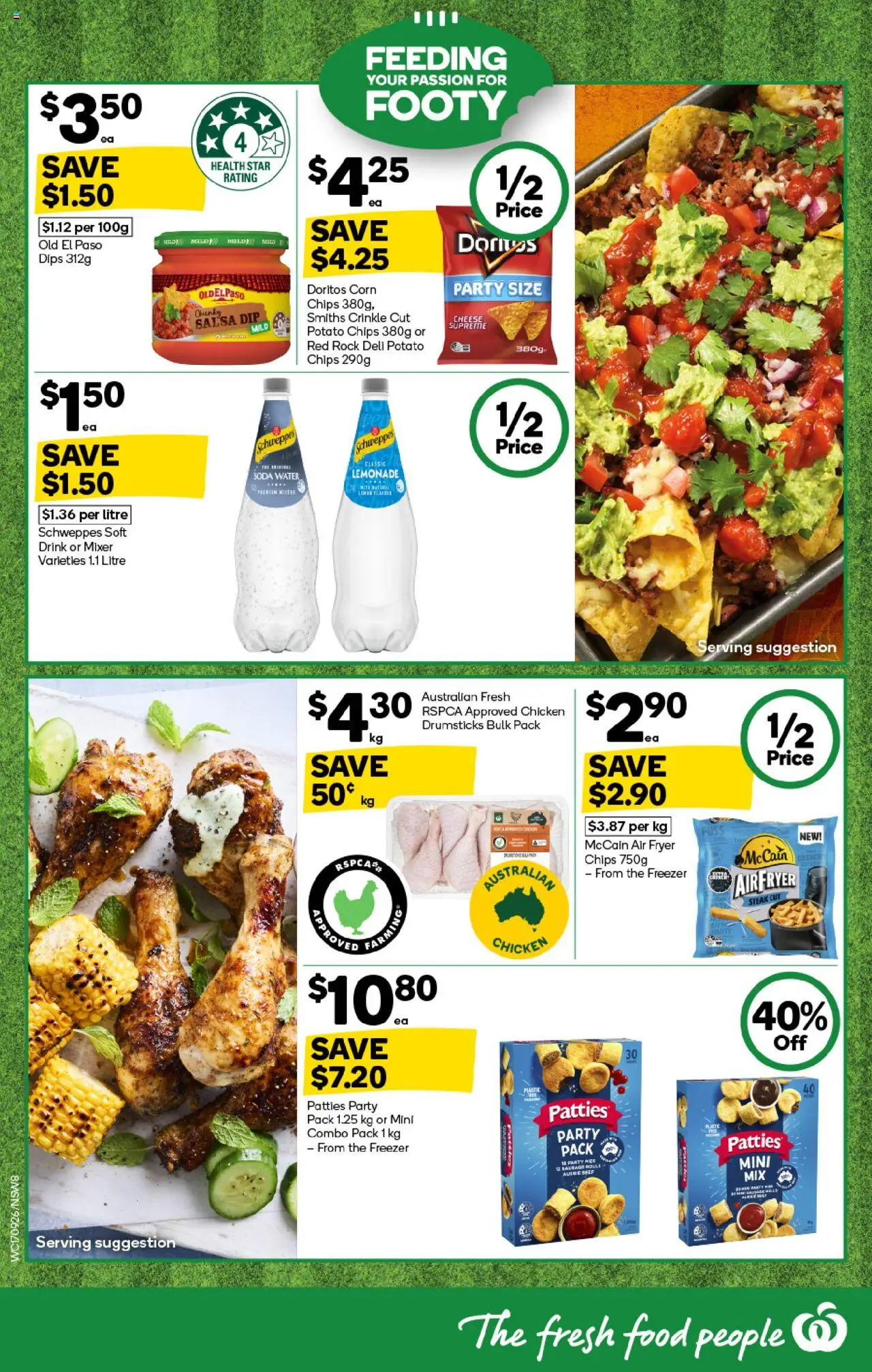 Woolworths catalogue - valid from 17.09.2025 | Page: 8 | Products: Chicken, Chips, Water, Mixer