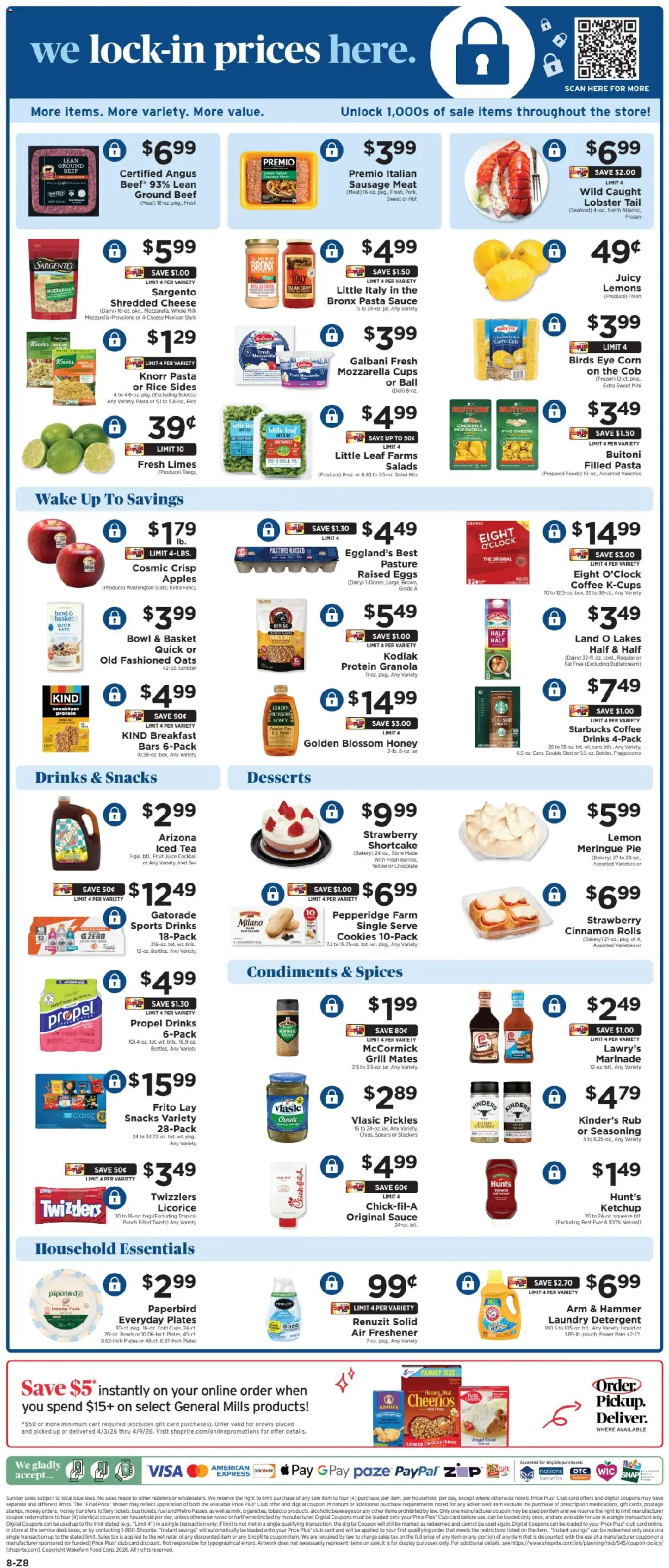 ShopRite Weekly Ad - valid from 03.04.2026 | Page: 9 | Products: Eggs, Beef, Cookies, Grill
