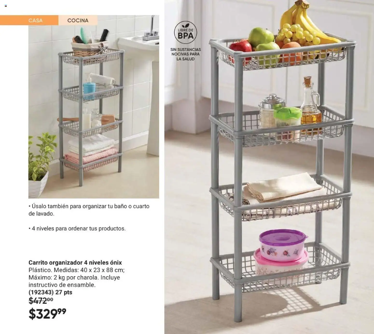 Nuevas ofertas de AVON válidas en toda la República Mexicana desde el 30.01.2026. ¡Encuentra las mejores ofertas en AVON Casa & Estilo 3 2026! | Página: 60 | Productos: Organizador, Cocina, Baño