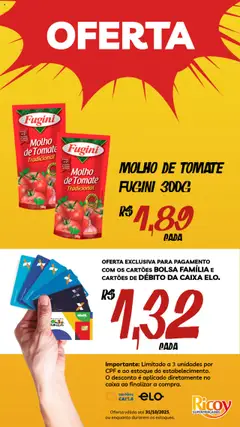 Ricoy - Ofertas da semana - Pré-Visualização do folheto da loja Ricoy, válido de 07.10.2025 | Página: 2 | Produtos: Molho de tomate, Caixa, Tomates, Bolsa