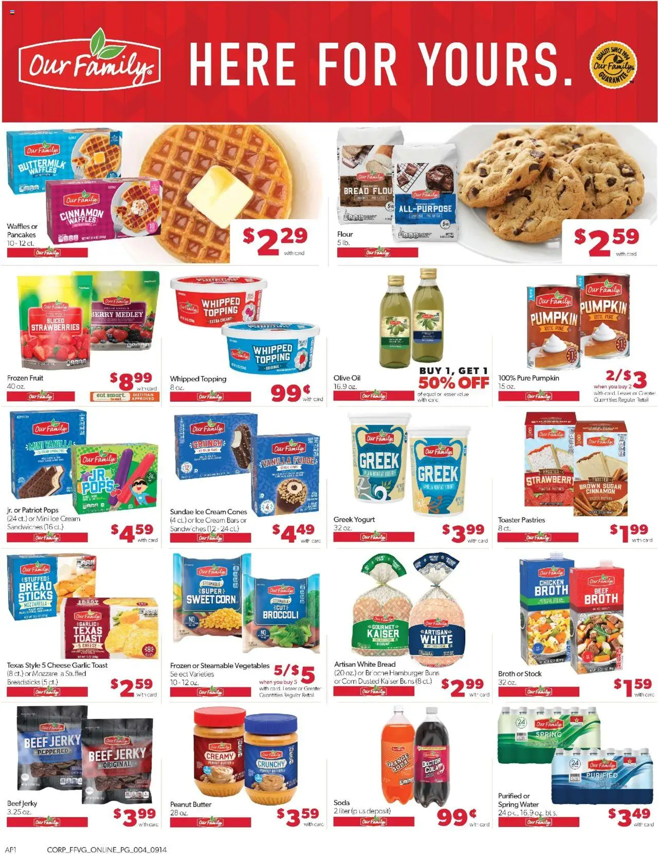 Family Fare Weekly Ad - valid from 14.09.2025 | Page: 8 | Products: Butter, Ice cream, Sugar, Pumpkin