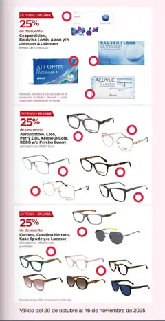 Vista previa de Costco catálogo, nuevo folleto de la tienda, válido en México a partir del 20.10.2025 | Página: 35 | Productos: Lentes