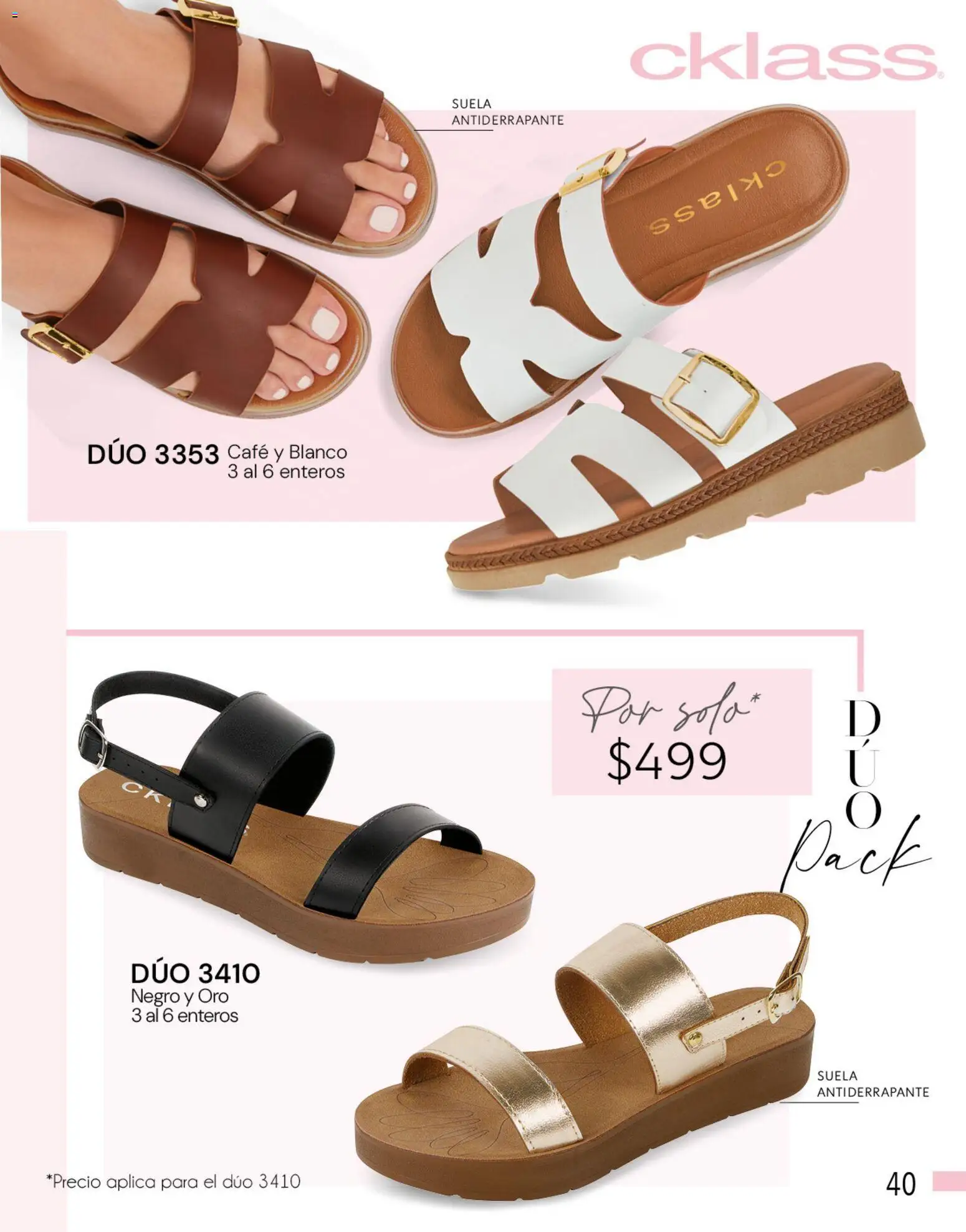 Nuevas ofertas de Cklass válidas en toda la República Mexicana desde el 05.03.2026. ¡Encuentra las mejores ofertas en Cklass catálogo Complemento Verano Calzado! | Página: 39 | Productos: Café