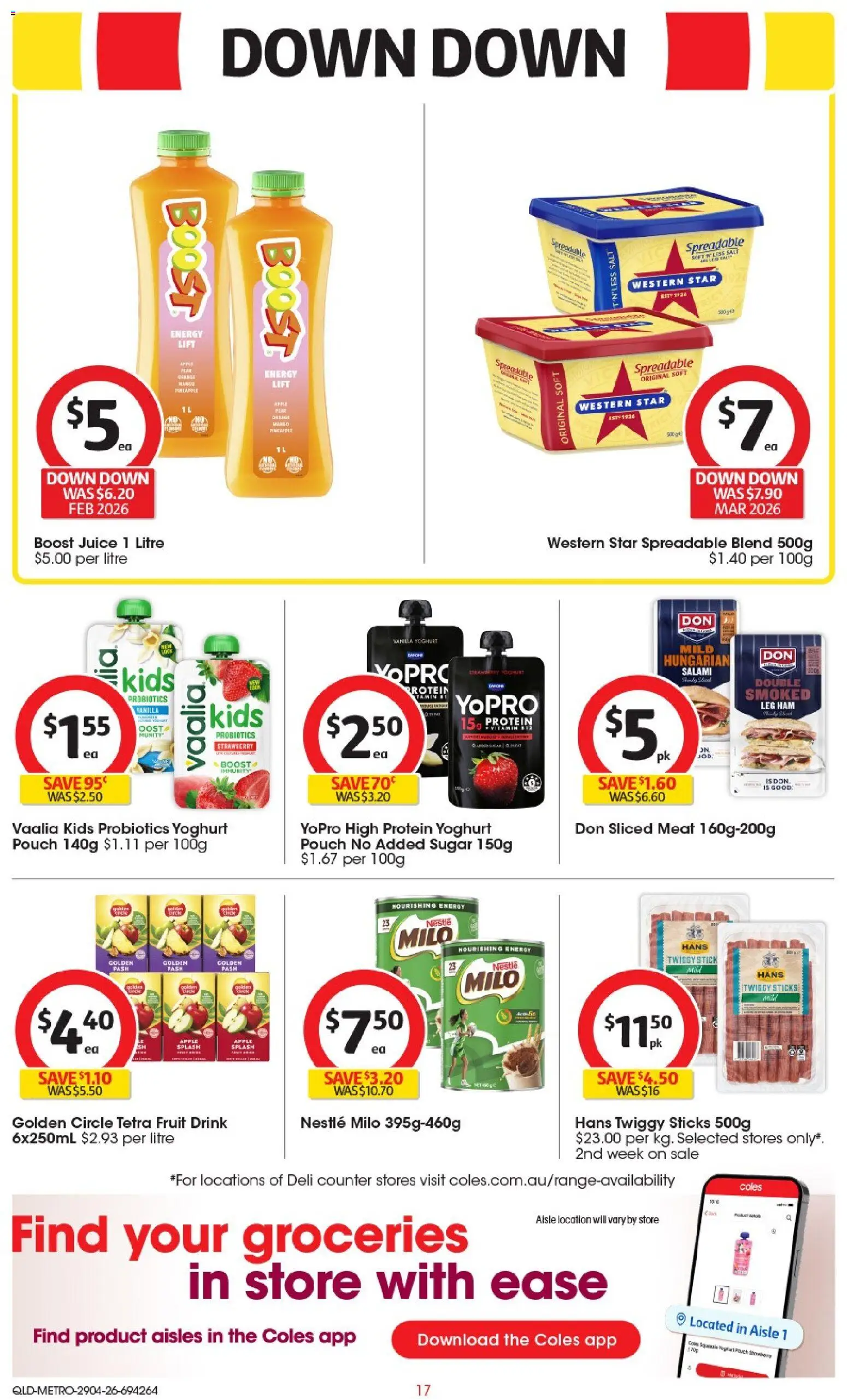 Coles catalogue - valid from 29.04.2026 | Page: 17 | Products: Ham, Juice, Meat, Sugar