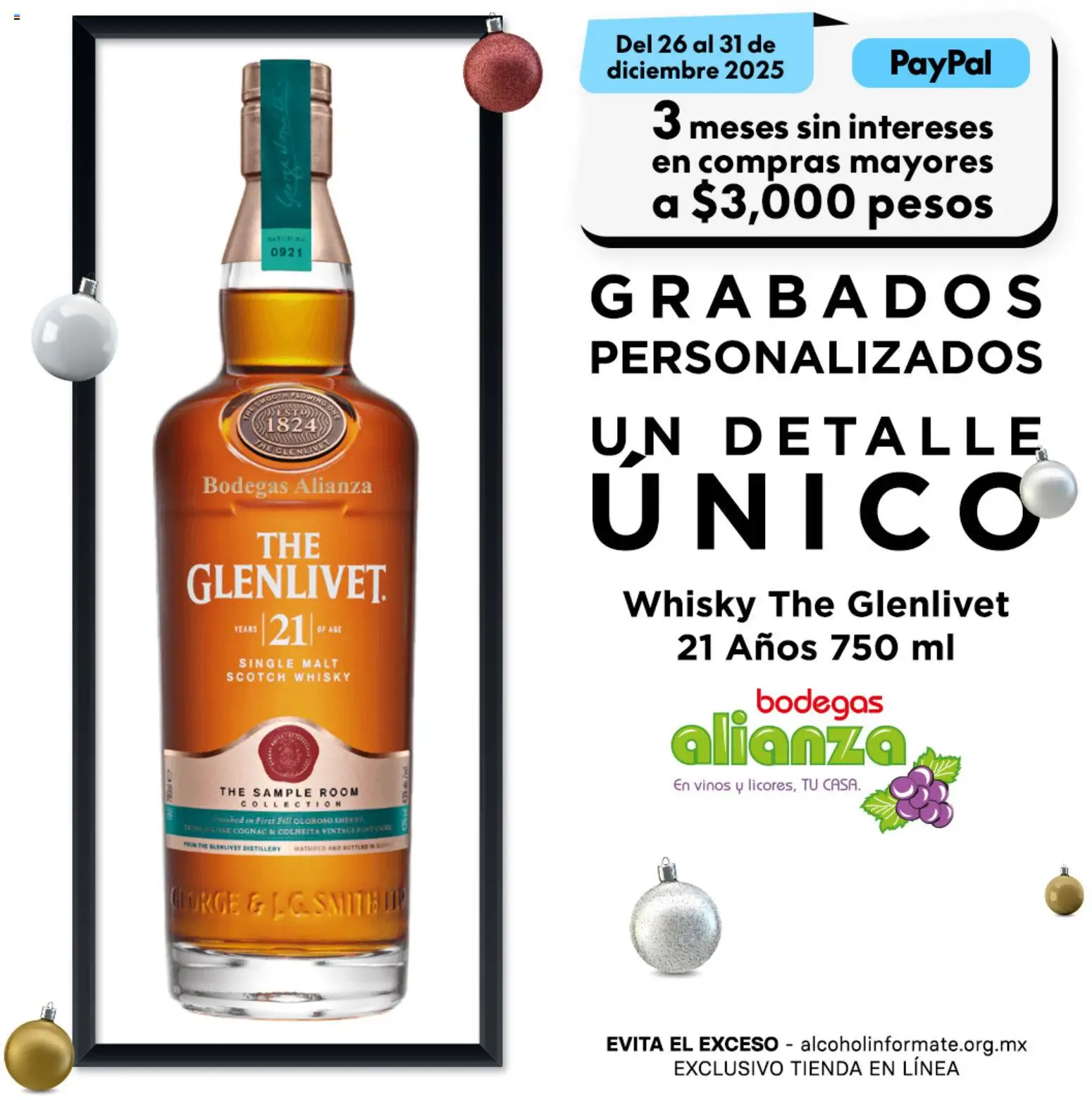Nuevas ofertas de Bodegas Alianza válidas en toda la República Mexicana desde el 26.12.2025. ¡Encuentra las mejores ofertas en Bodegas Alianza catálogo Grabados Personalizados! | Página: 2 | Productos: Whisky