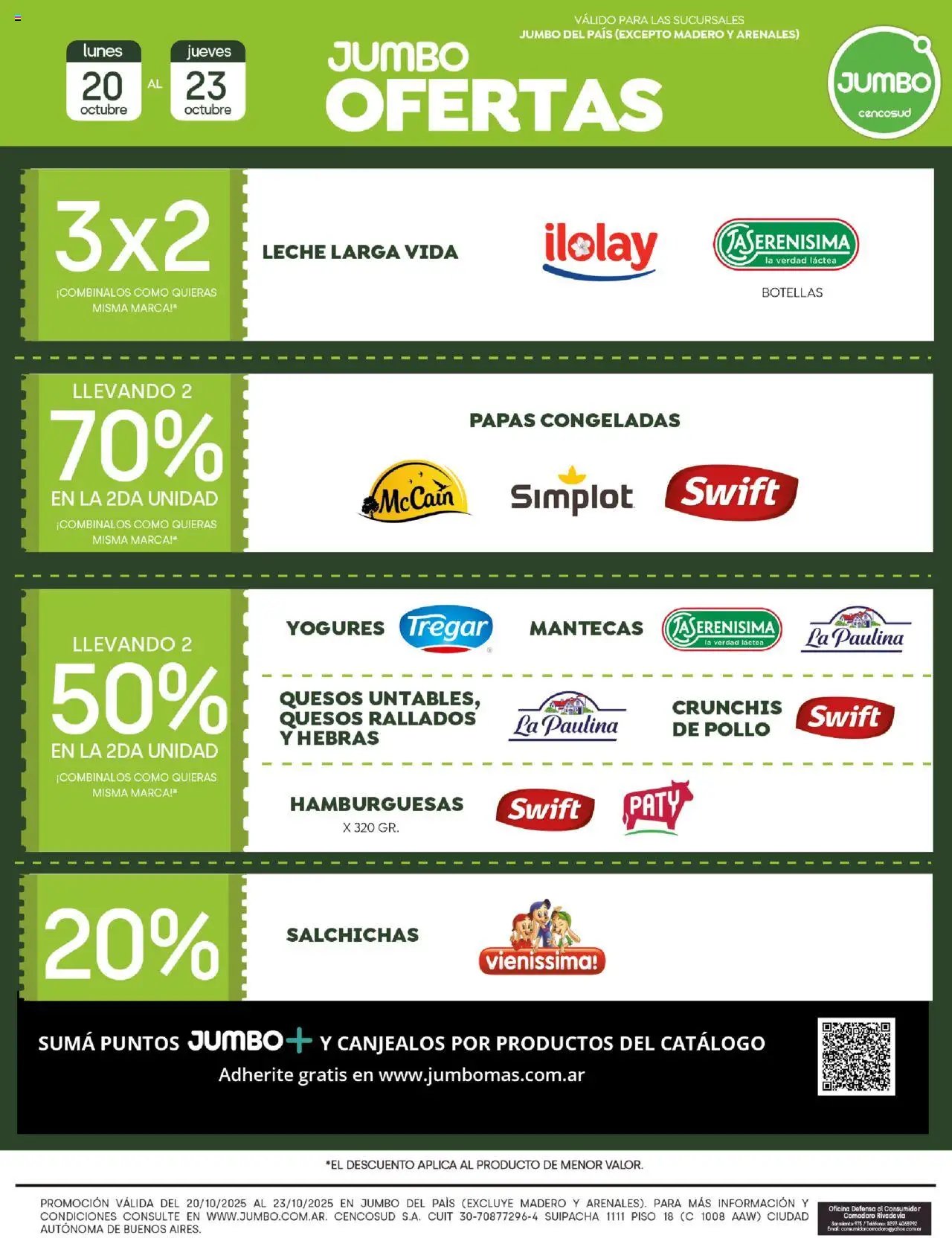 Jumbo ofertas │ válido desde el 20.10.2025 | Página: 2 | Productos: Teléfono, Pollo, Leche