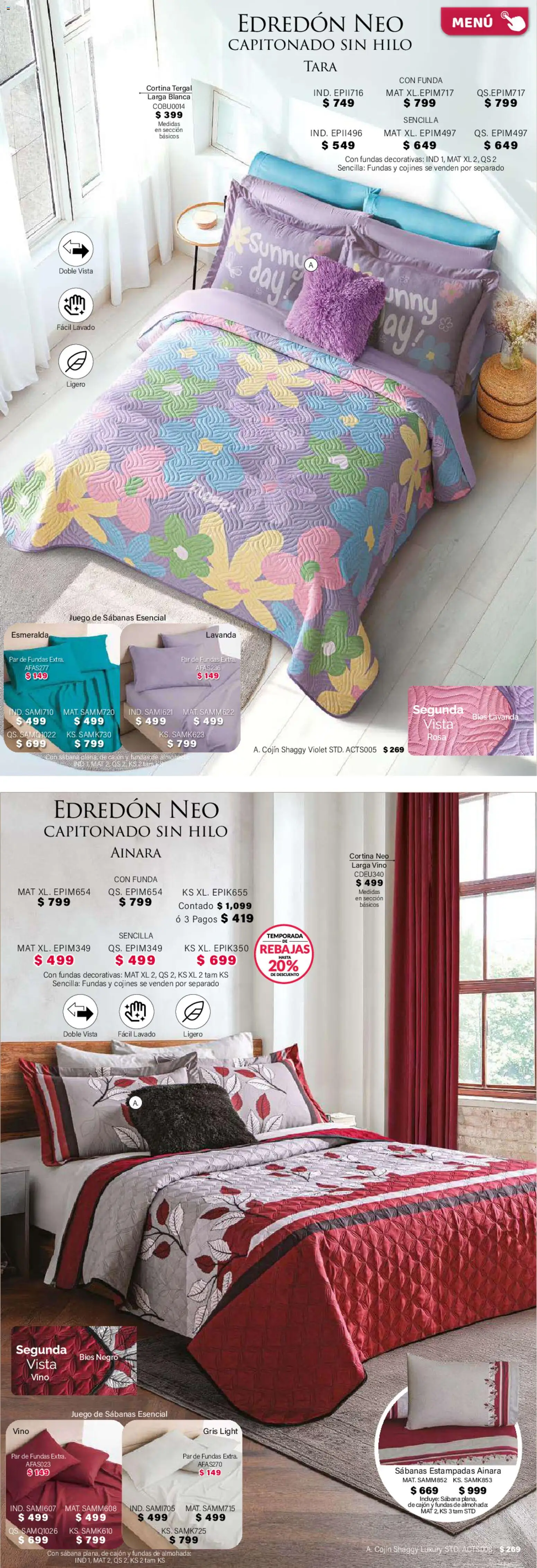 Nuevas ofertas de Colchas Concord válidas en toda la República Mexicana desde el 01.02.2026. ¡Encuentra las mejores ofertas en Colchas Concord catálogo! | Página: 53 | Productos: Juego, Almohada, Vino, Sabanas