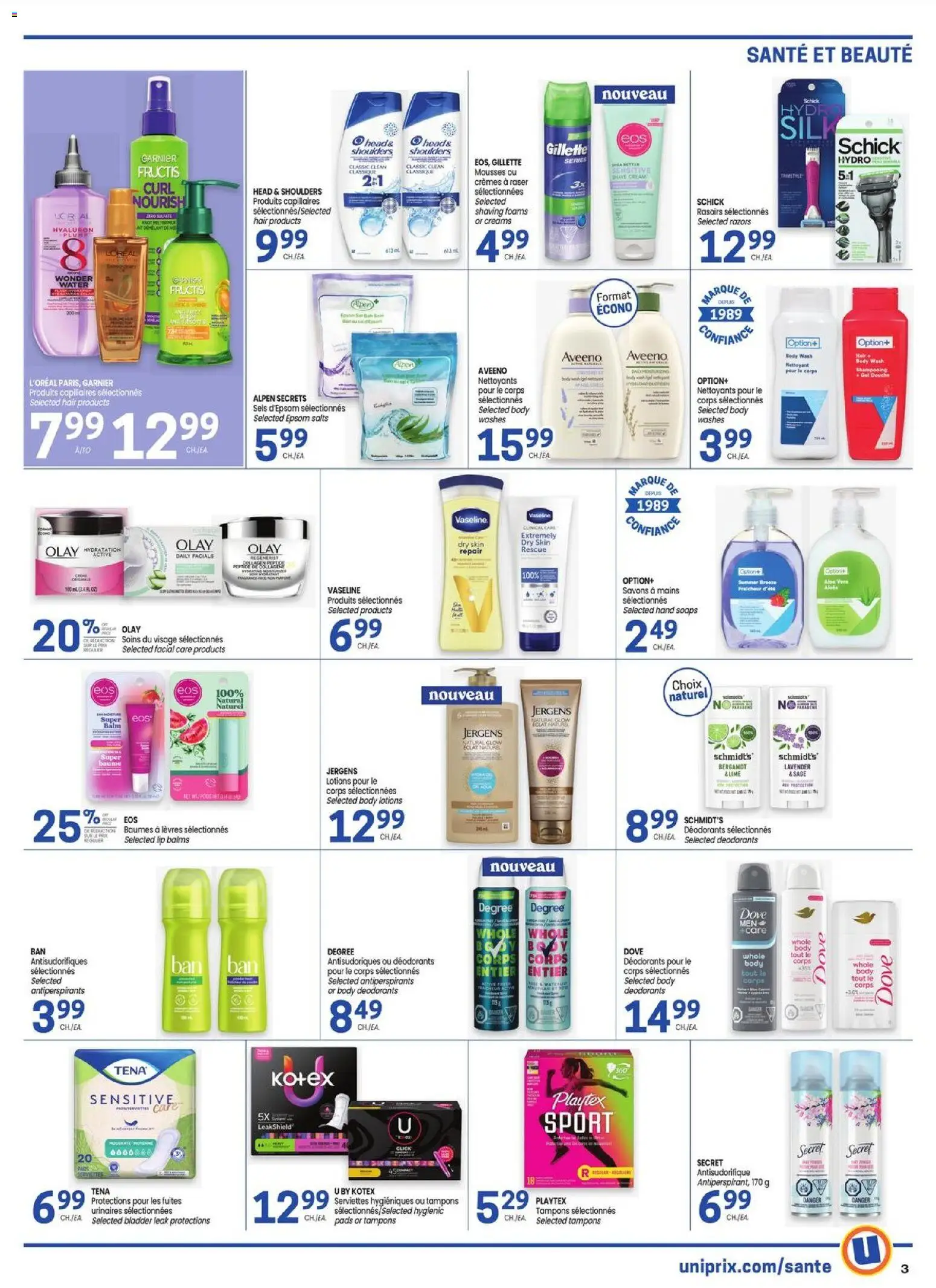 Uniprix flyer valid from 16.04.2026 | Page: 3 | Products: Body wash