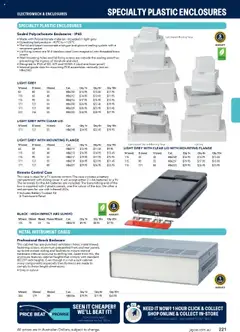 Preview of Jaycar Engineering & Scientific Catalogue 2025/2026  - valid from 09.07.2025 | Page: 221 | Products: Box, Batteries, Case, Bench