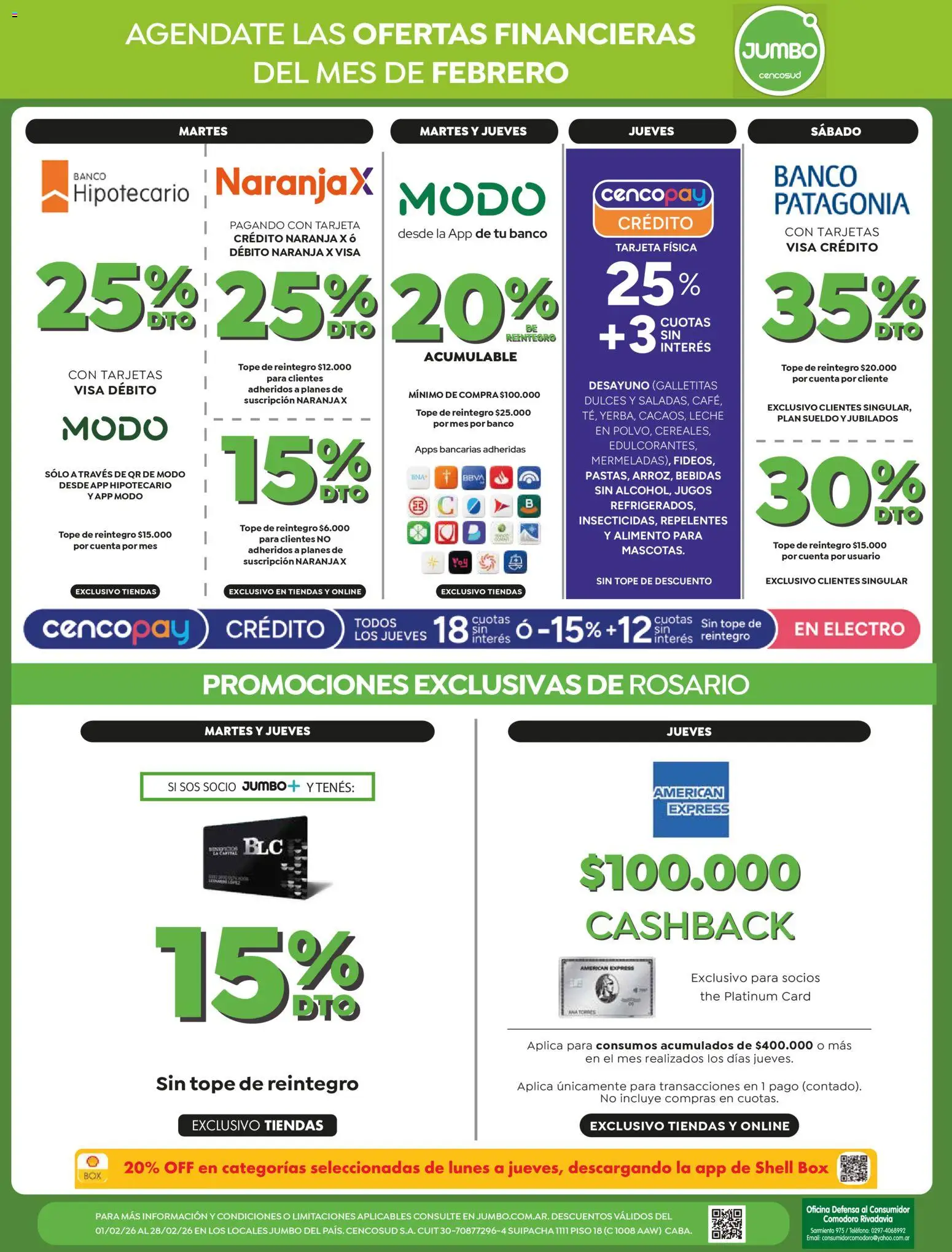 Jumbo - Ofertas | Rosario │ válido desde el 13.02.2026 | Página: 9 | Productos: Teléfono, Rosario, Galletitas, Leche