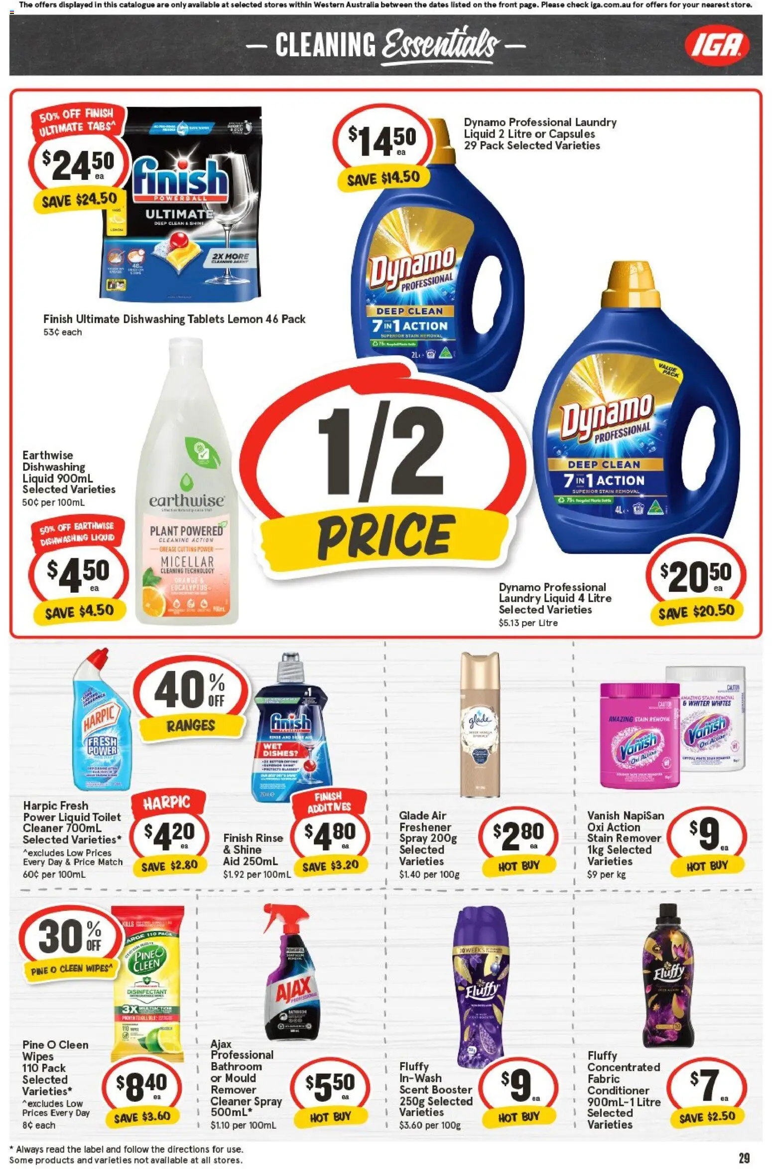 IGA catalogue - valid from 05.11.2025 | Page: 29 | Products: Toilet, Conditioner, Tablets, Bathroom