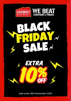 Preview of Chemist Warehouse Black Friday  - valid from 27.11.2025
