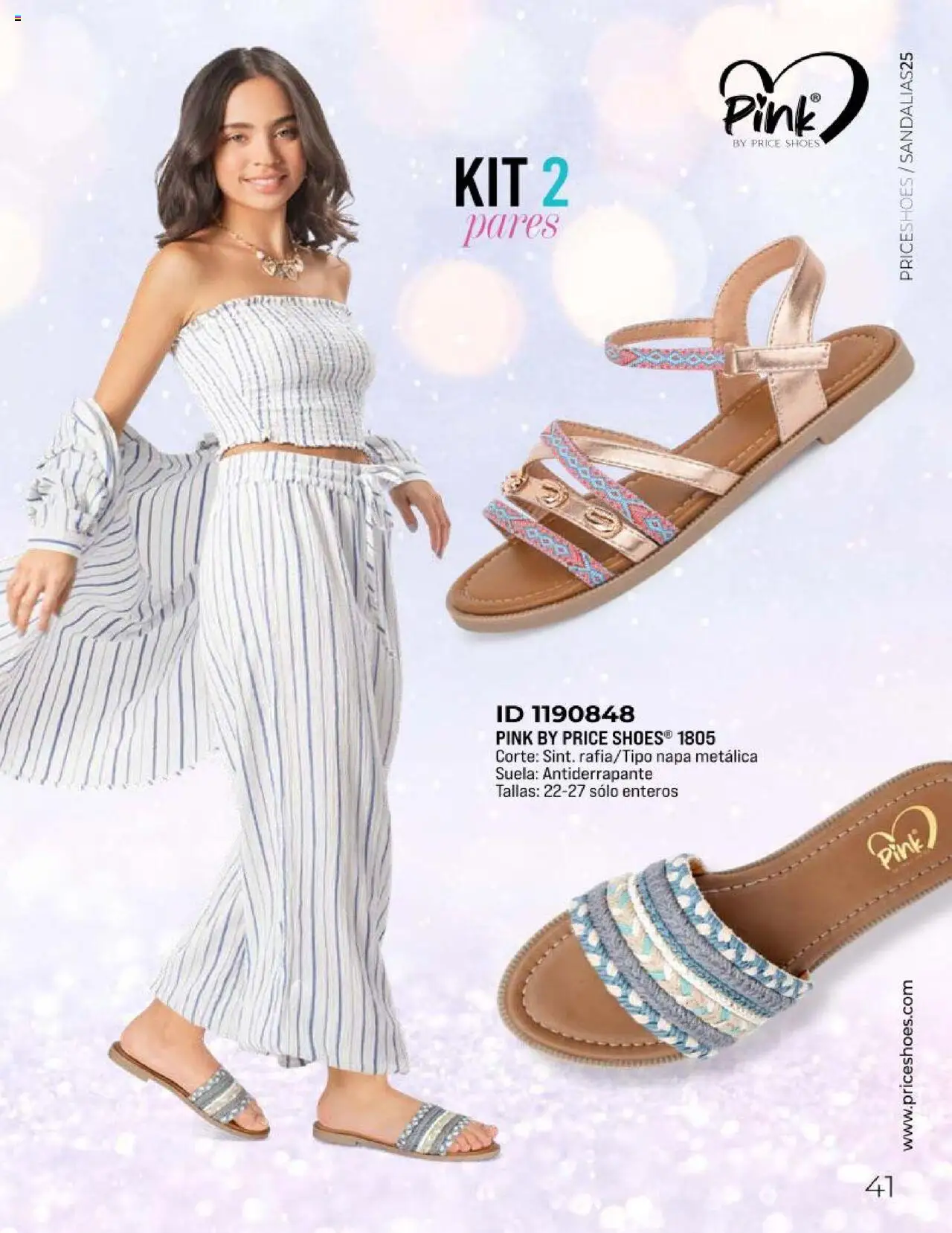 Nuevas ofertas de Price Shoes válidas en toda la República Mexicana desde el 11.03.2025. ¡Encuentra las mejores ofertas en Price Shoes catálogo Sandalias Kits 2025! | Página: 41