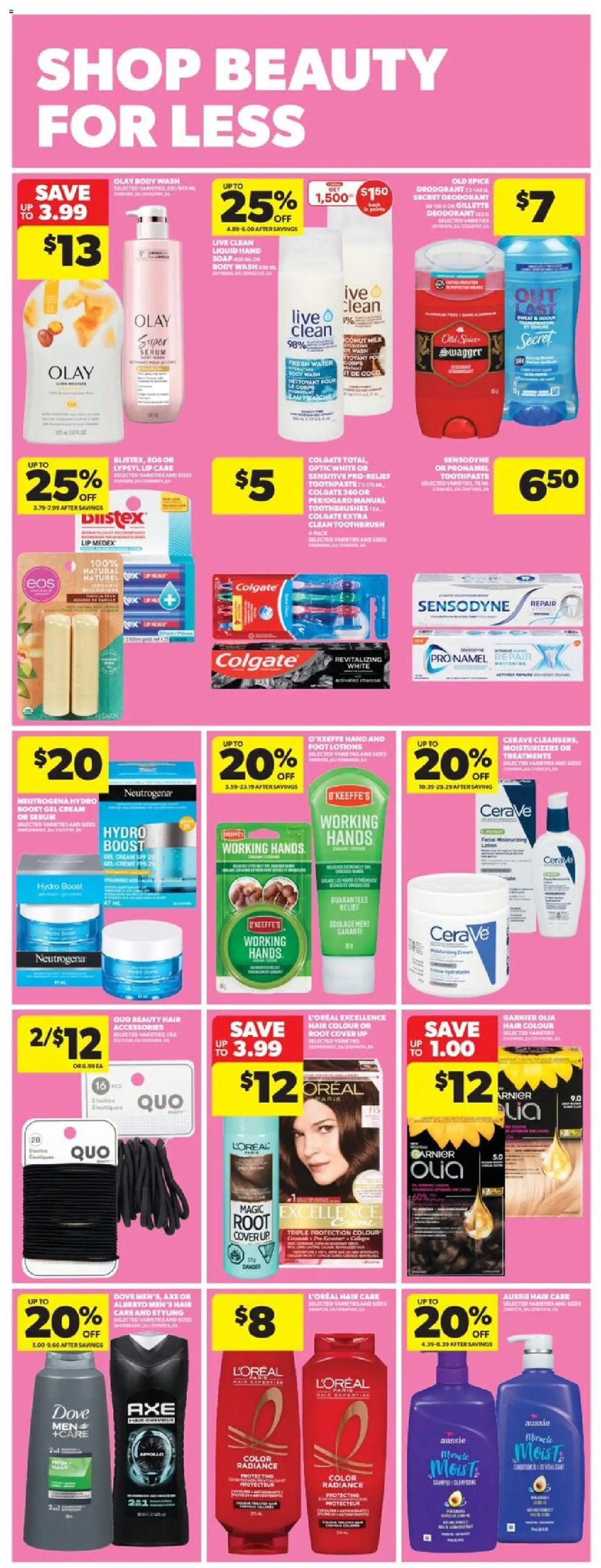 Real Canadian Superstore flyer valid from 25.09.2025 | Page: 36 | Products: Soap, Body wash, Deodorant, Toothpaste
