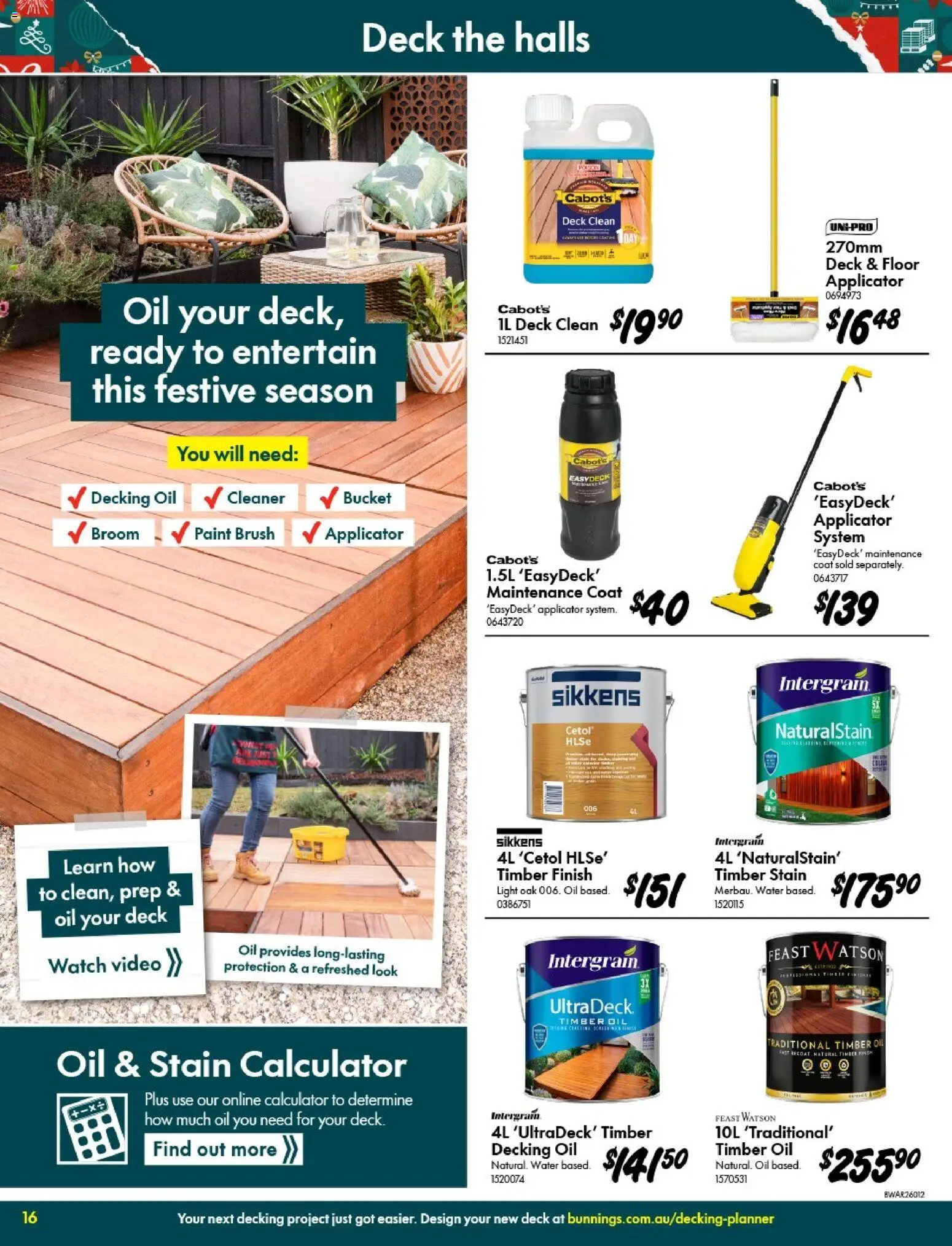 Bunnings Warehouse catalogue - valid from 05.11.2025 | Page: 16 | Products: Brush, Oil, Calculator, Broom