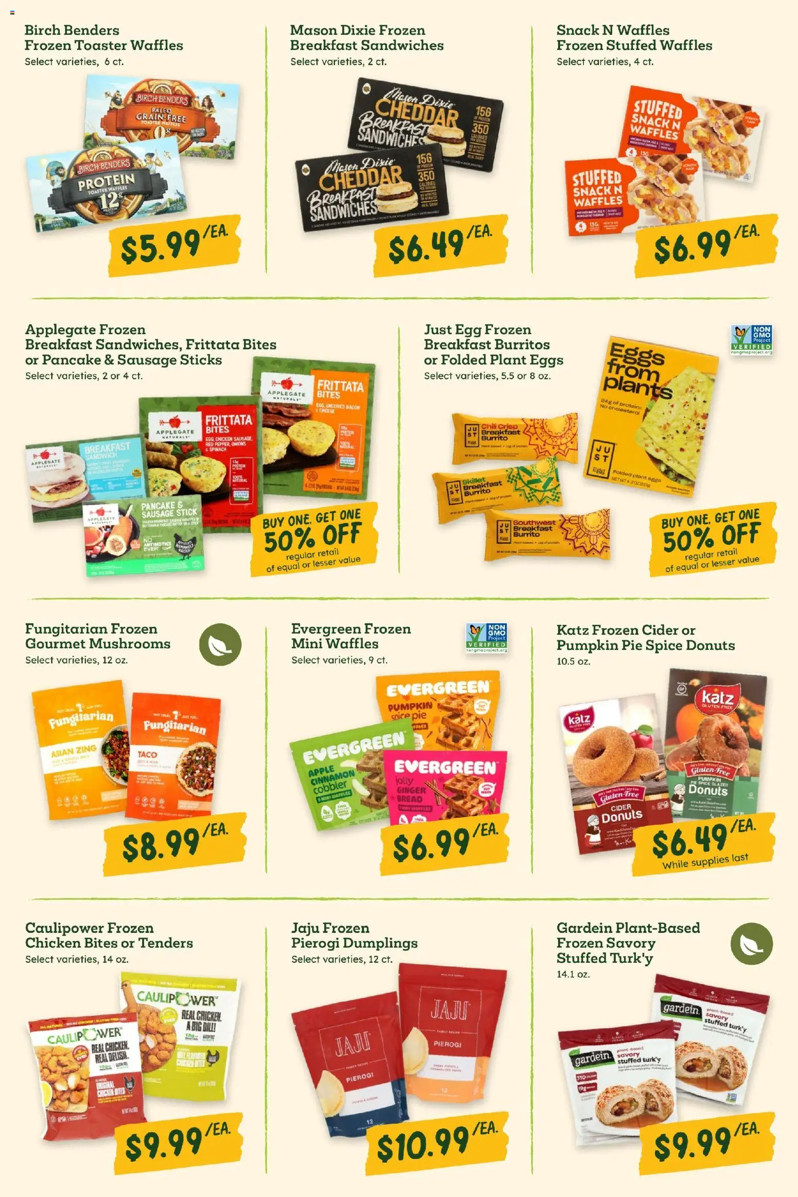Sprouts Monthly Ad - valid from 29.10.2025 | Page: 21 | Products: Ginger, Spinach, Eggs, Bread