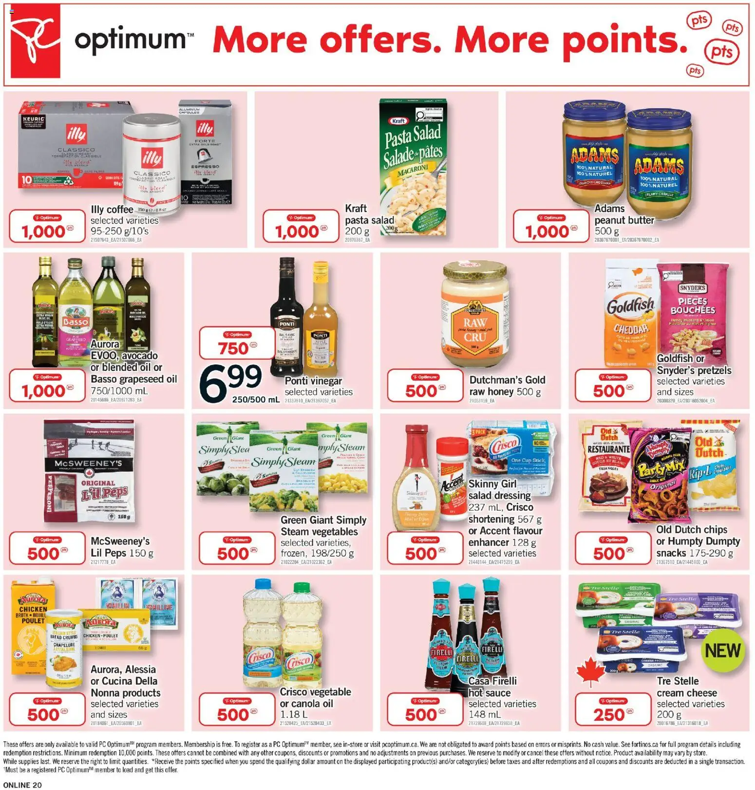 Fortinos flyer valid from 23.04.2026 | Page: 20 | Products: Pasta, PC, Oil, Chicken
