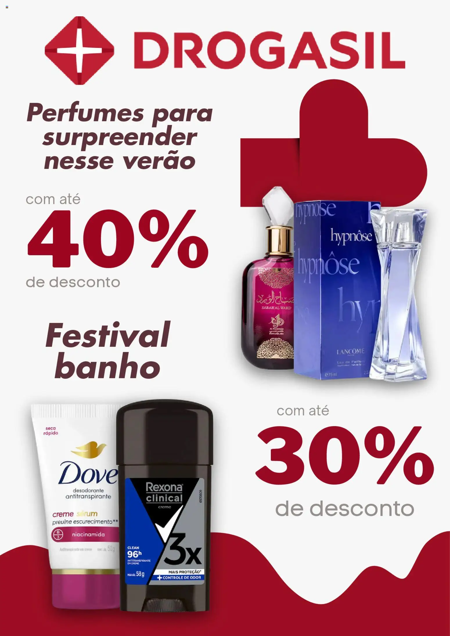 Drogasil Folheto - válido de 26.01.2026 | Página: 1 | Produtos: Desodorante, Sérum, Perfumes, Dove