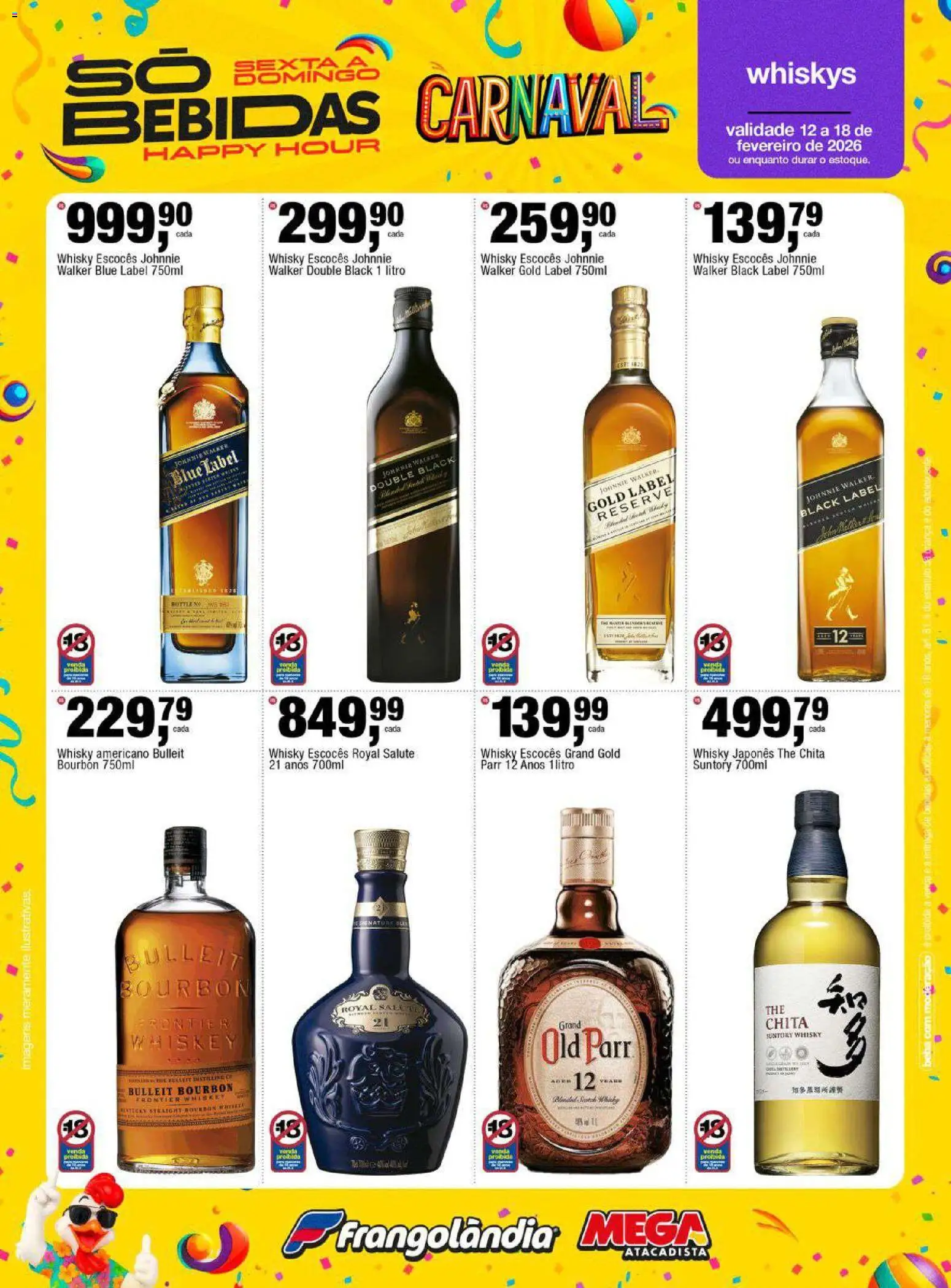 Frangolândia Folheto - válido de 12.02.2026 | Página: 7 | Produtos: Whisky, Bourbon