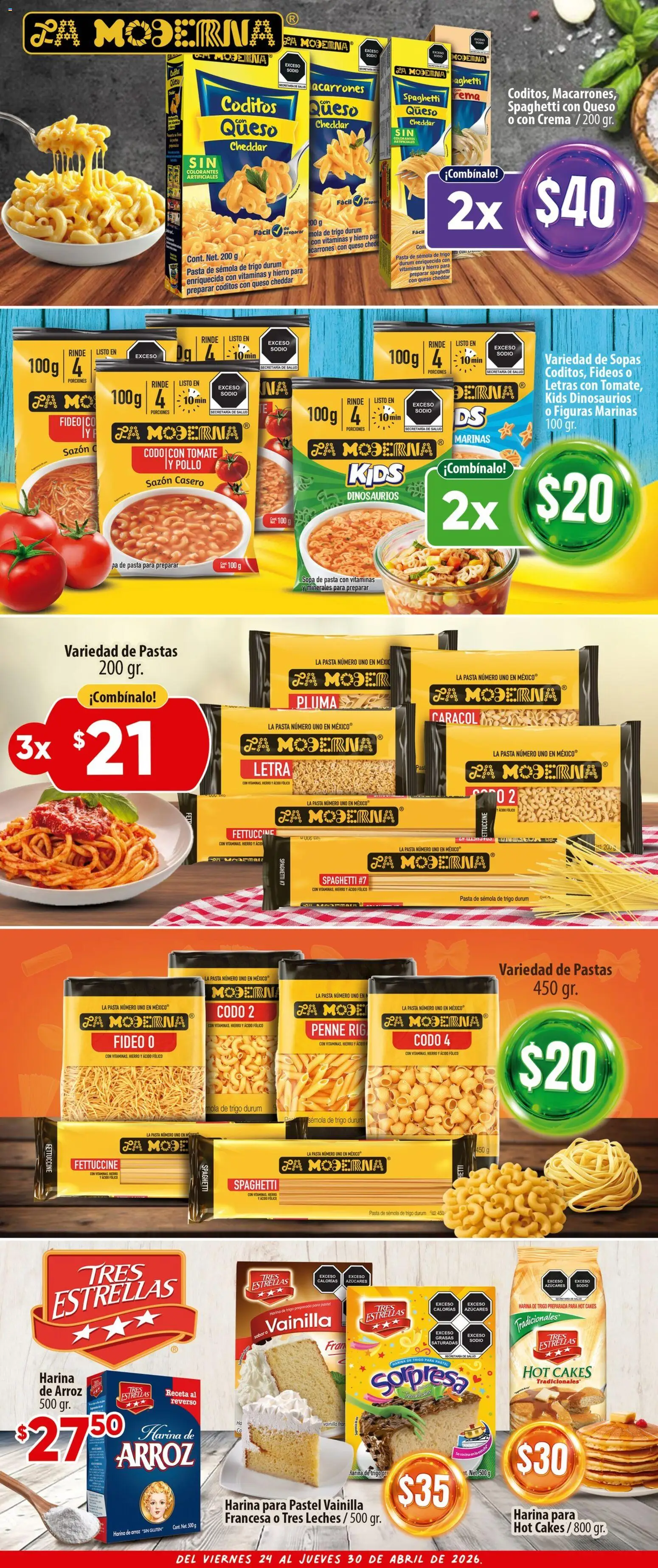 Nuevas ofertas de Calimax válidas en toda la República Mexicana desde el 24.04.2026. ¡Encuentra las mejores ofertas en Calimax folleto Tijuana! | Página: 3 | Productos: Harina, Crema, Queso, Pastel