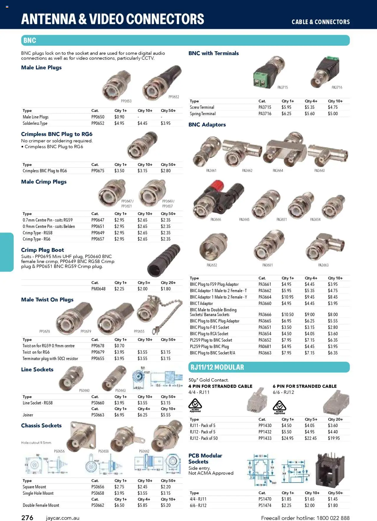 Jaycar catalogue - valid from 09.07.2025 | Page: 276 | Products: Socket, Adaptor, Digital, Cable