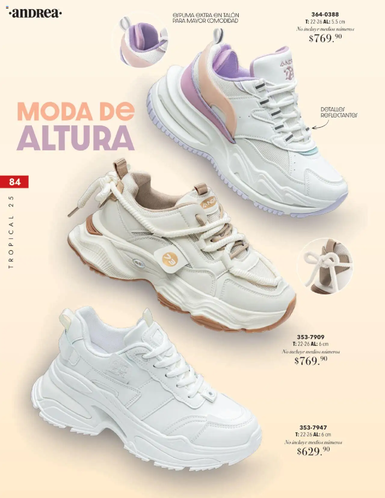 Nuevas ofertas de Andrea válidas en toda la República Mexicana desde el 17.08.2025. ¡Encuentra las mejores ofertas en Andrea - Catálogo Tropical Otoño / Invierno! | Página: 84 | Productos: Espuma