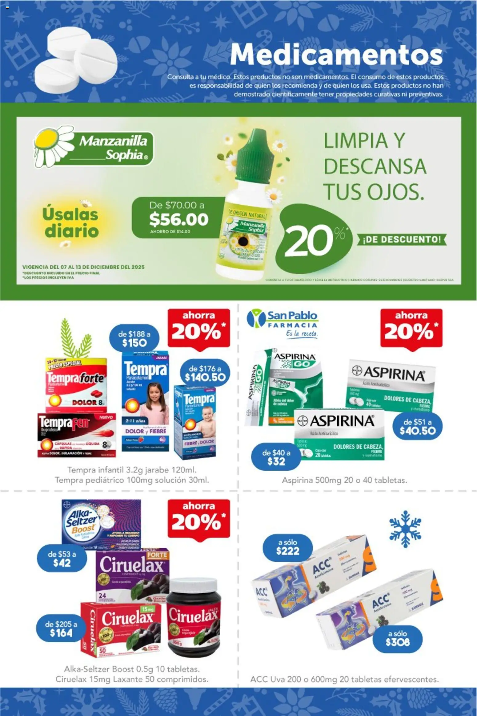 Nuevas ofertas de Farmacia San Pablo válidas en toda la República Mexicana desde el 07.12.2025. ¡Encuentra las mejores ofertas en Farmacia San Pablo catálogo! | Página: 5 | Productos: Uva