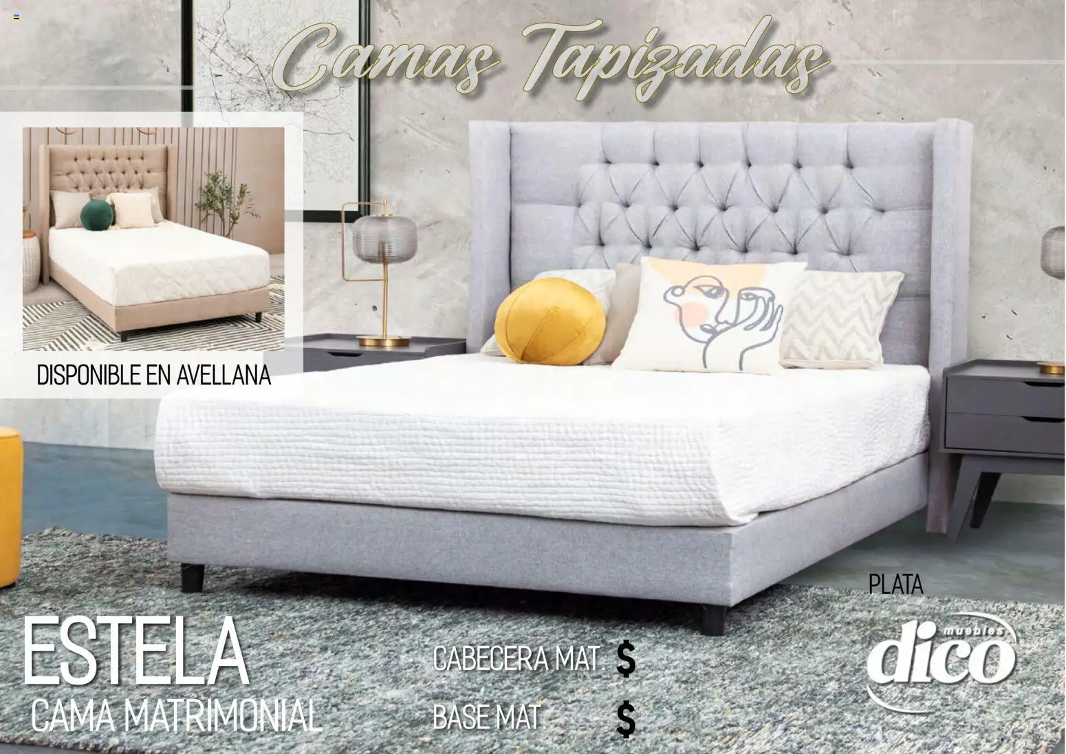 Nuevas ofertas de Muebles Dico válidas en toda la República Mexicana desde el 01.04.2026. ¡Encuentra las mejores ofertas en Muebles Dico catálogo Camas tapizadas ! | Página: 41