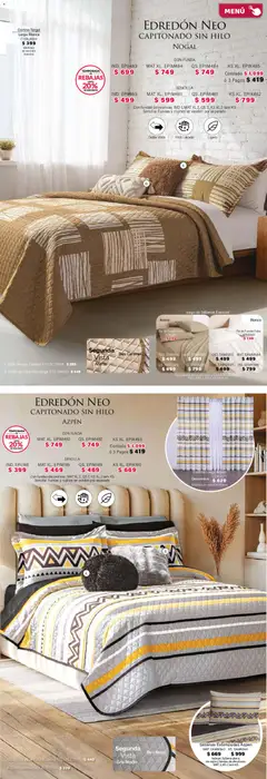 Vista previa de Colchas Concord catálogo, nuevo folleto de la tienda, válido en México a partir del 01.02.2026 | Página: 62 | Productos: Juego, Funda, Almohada, Sabanas