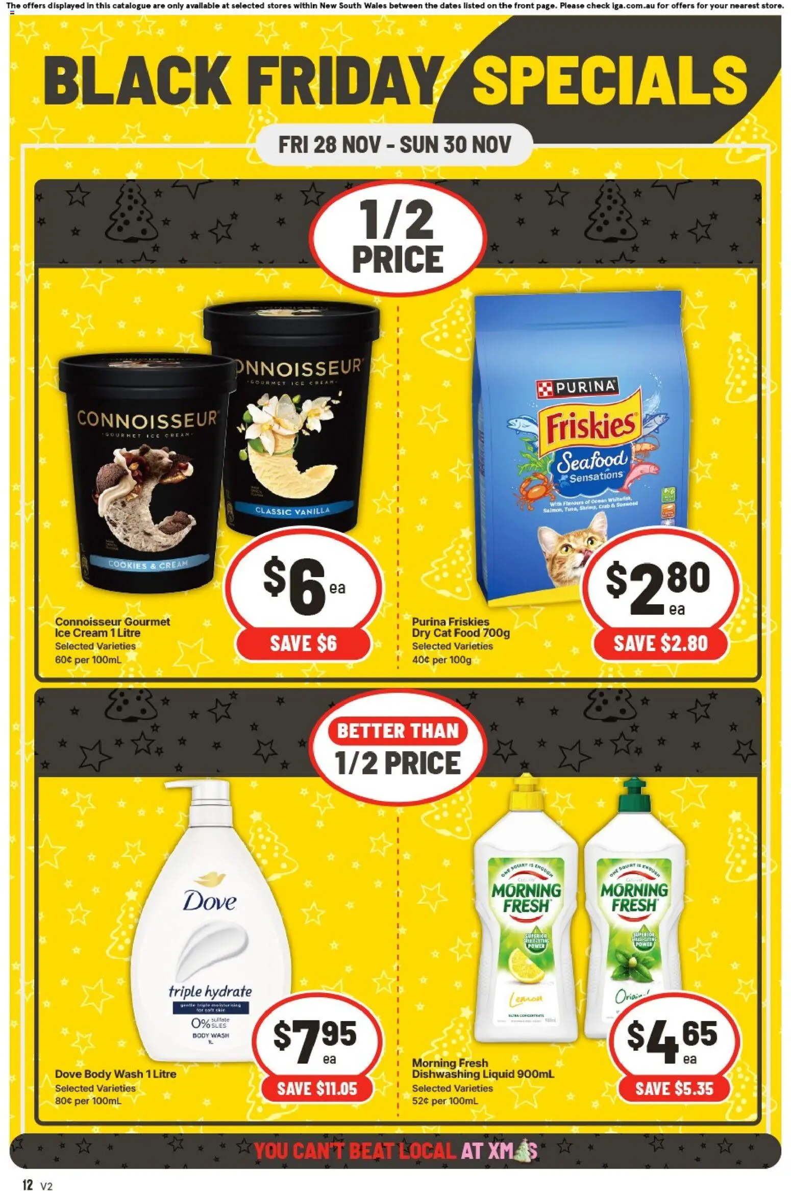 IGA catalogue - valid from 28.11.2025 | Page: 4 | Products: Crab, Cream, Ice cream, Seafood