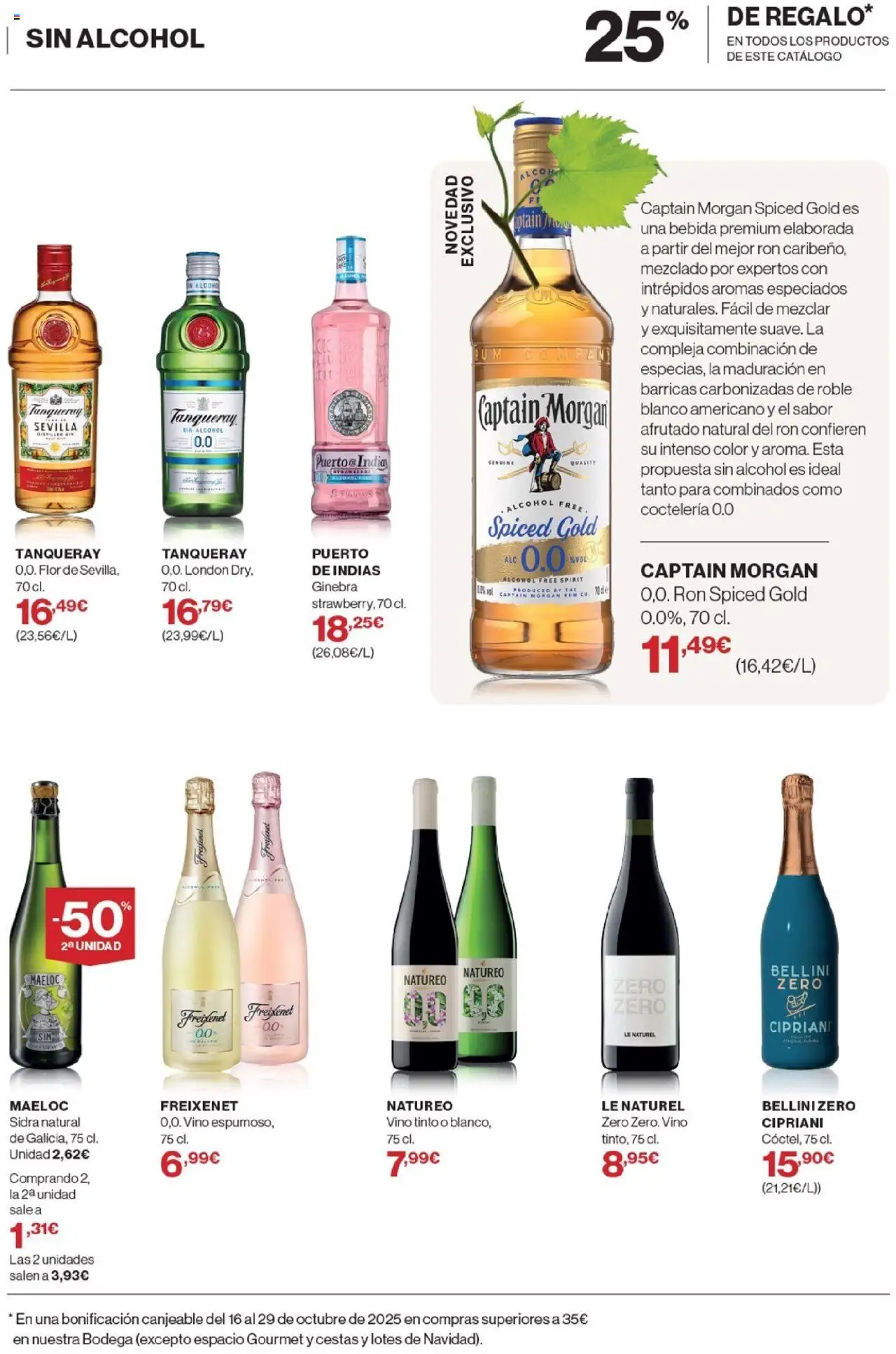 Nuevas ofertas de El Corte Inglés válidas en toda la República Mexicana desde el 02.10.2025. ¡Encuentra las mejores ofertas en El Corte Inglés - Catálogo La Bodega! | Página: 35 | Productos: Ginebra, Vino
