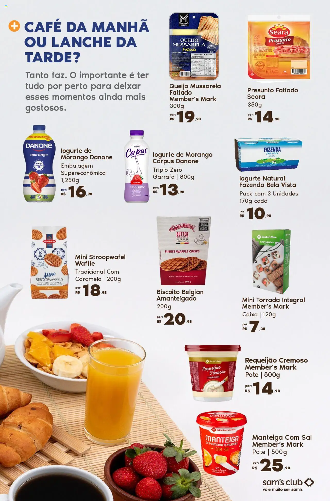 Sam's Club Folheto - válido de 14.08.2025 | Página: 10 | Produtos: Caixa, Queijo, Café, Mussarela