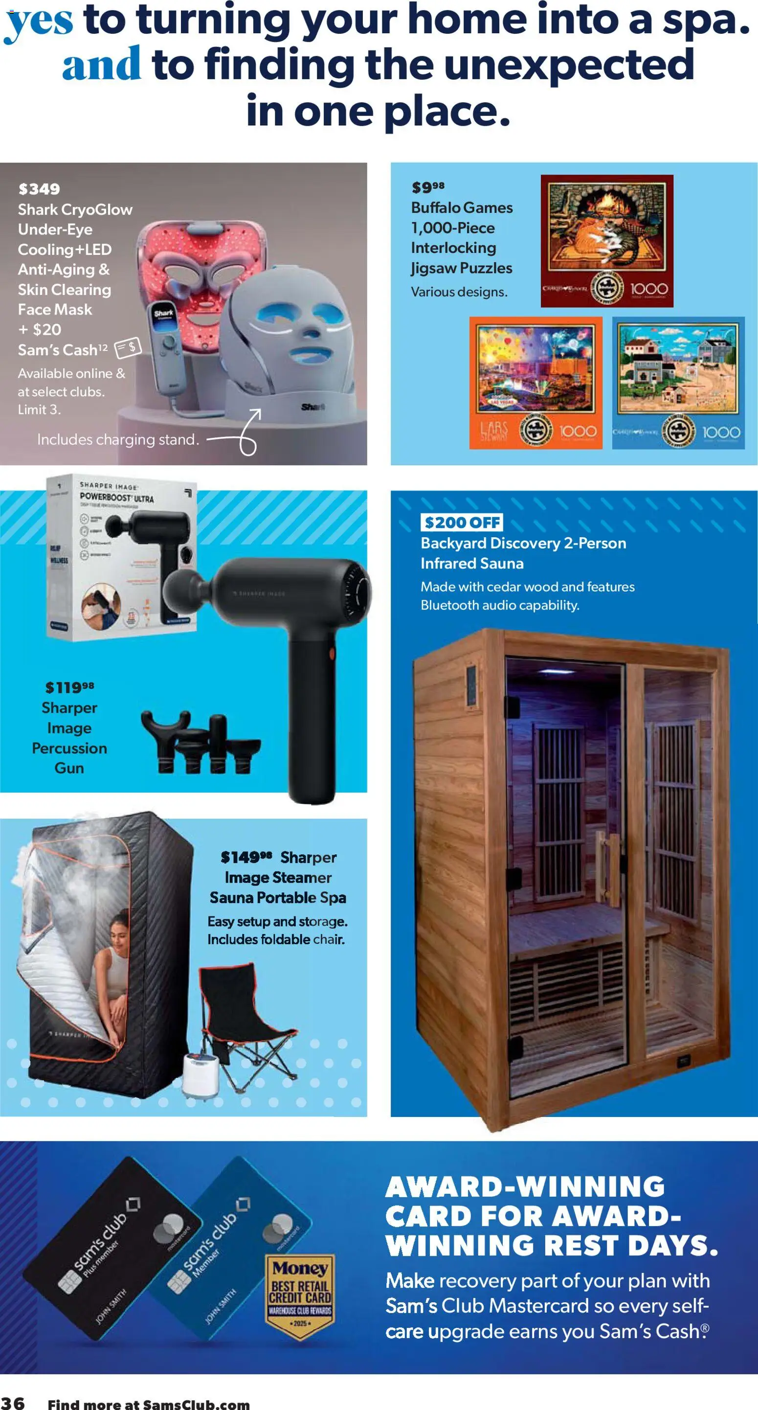 Sam's Club Instant Savings Book January - valid from 02.01.2026 | Page: 36 | Products: Mask, Audio, Steamer