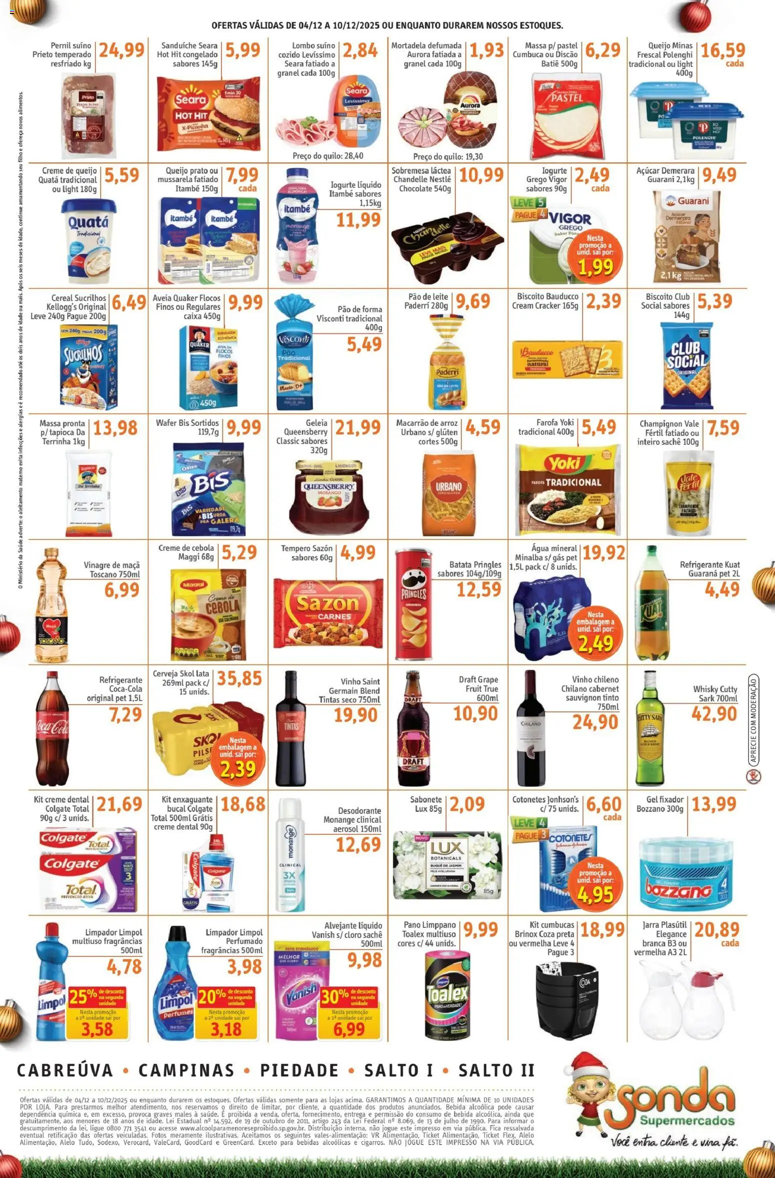 Sonda Folheto - válido de 04.12.2025 | Página: 2 | Produtos: Lombo, Caixa, Sucrilhos, Pão de forma