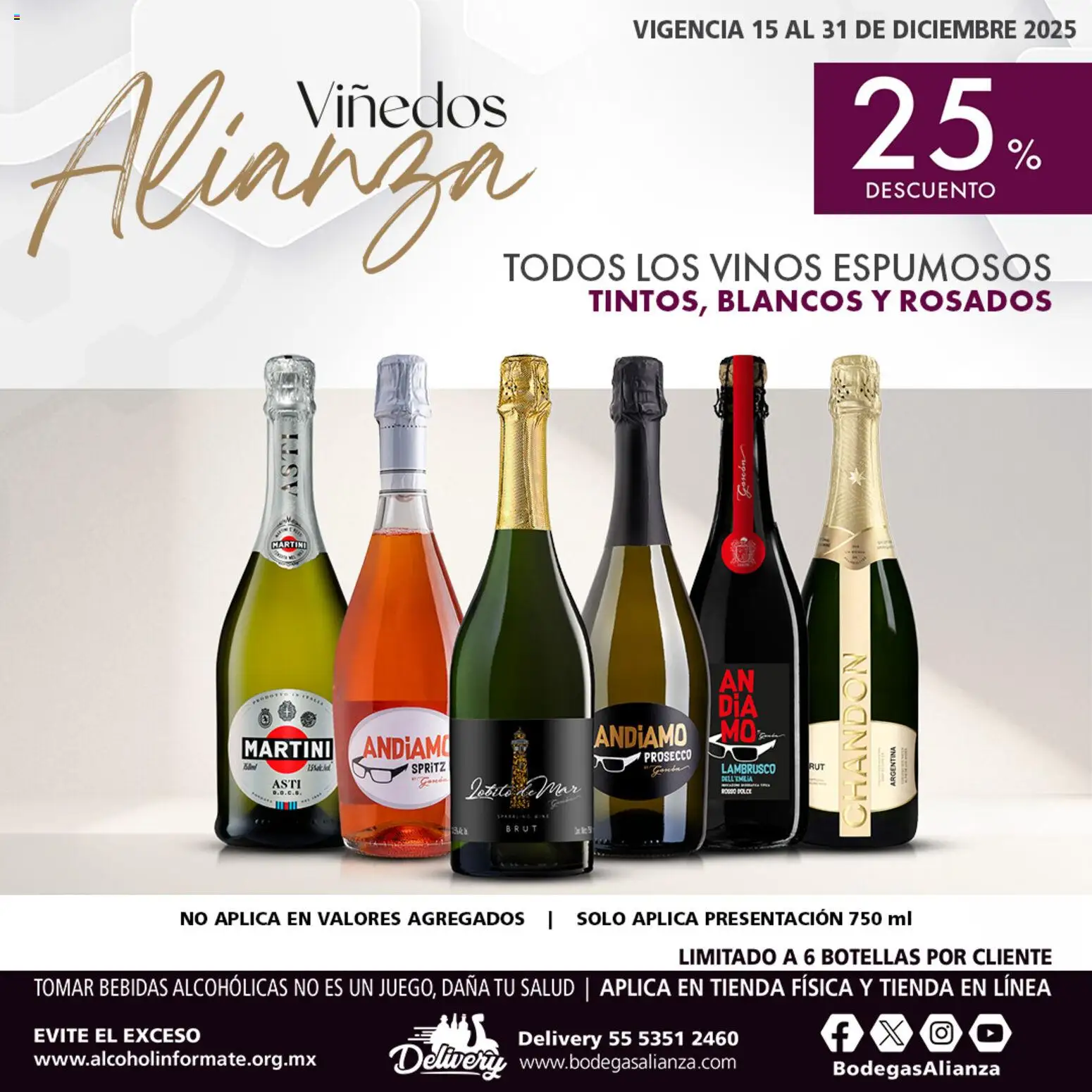 Nuevas ofertas de Bodegas Alianza válidas en toda la República Mexicana desde el 15.12.2025. ¡Encuentra las mejores ofertas en Bodegas Alianza catálogo Viñedos Alianza! | Página: 2