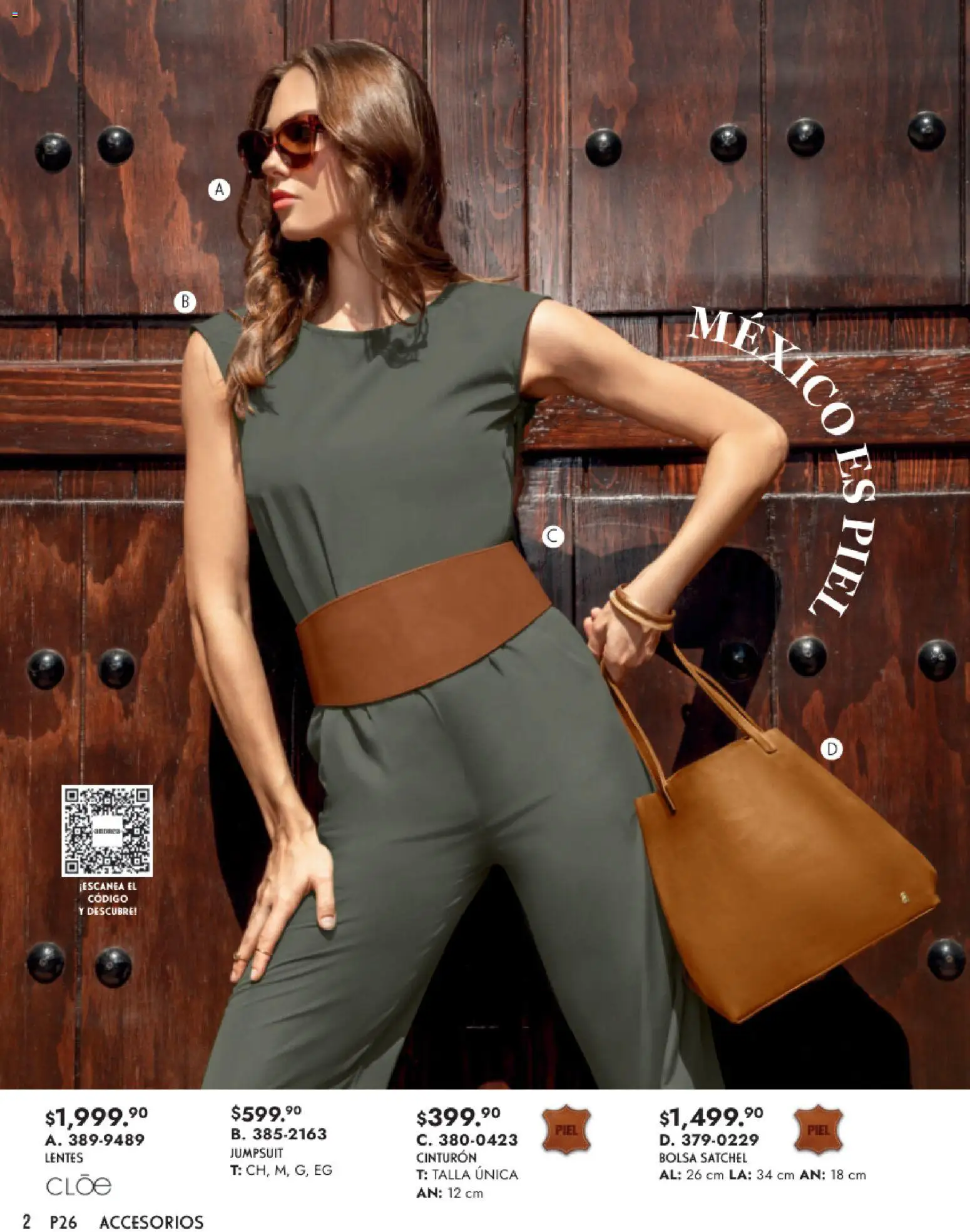 Nuevas ofertas de Andrea válidas en toda la República Mexicana desde el 25.01.2026. ¡Encuentra las mejores ofertas en Andrea catálogo Primavera! | Página: 2 | Productos: Lentes, Cinturón, Bolsa