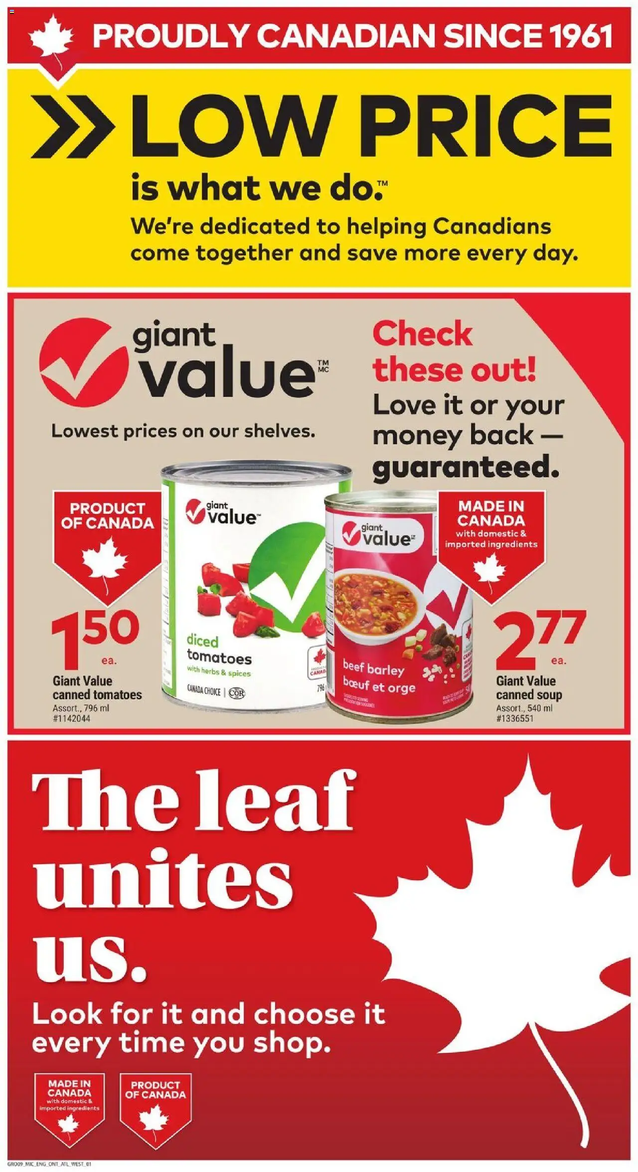 Giant Tiger flyer valid from 01.10.2025 | Page: 5 | Products: Beef, Tomatoes