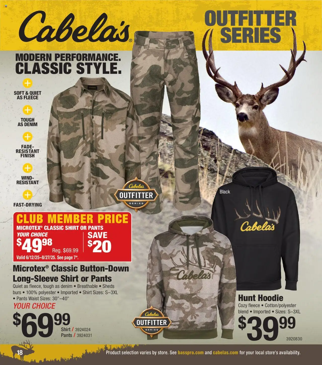 Cabela's Big Game Hunting 25 - valid from 12.06.2025 | Page: 18 | Products: Shirt, Hoodie, Pants